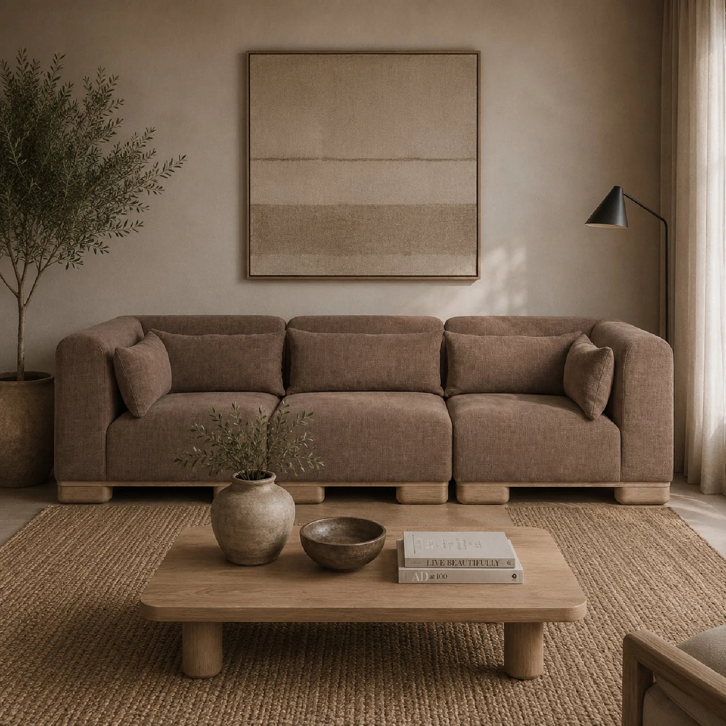 Luxury June Modular Sectional Sofa Modern Italian Style for Villa