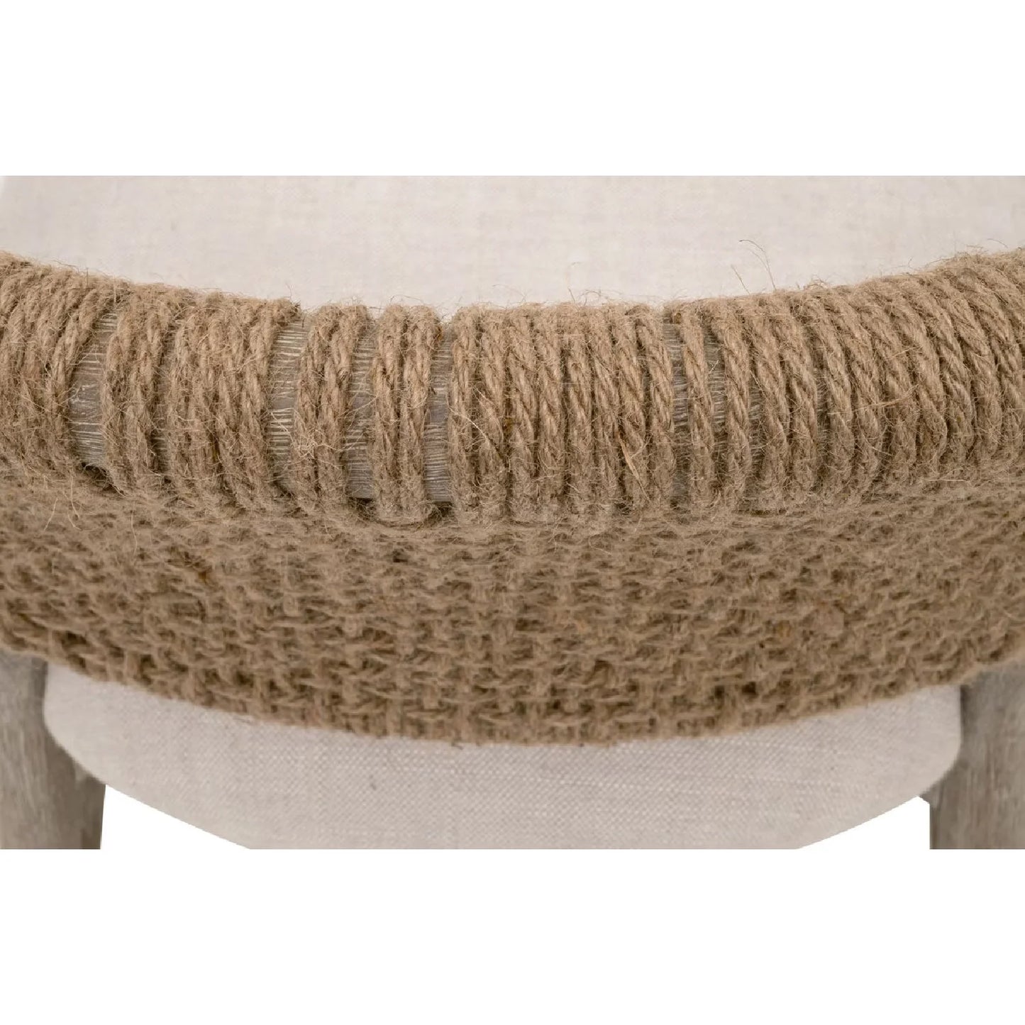 Luxury Jute Twine Accent Chair Modern Italian Style for Villa