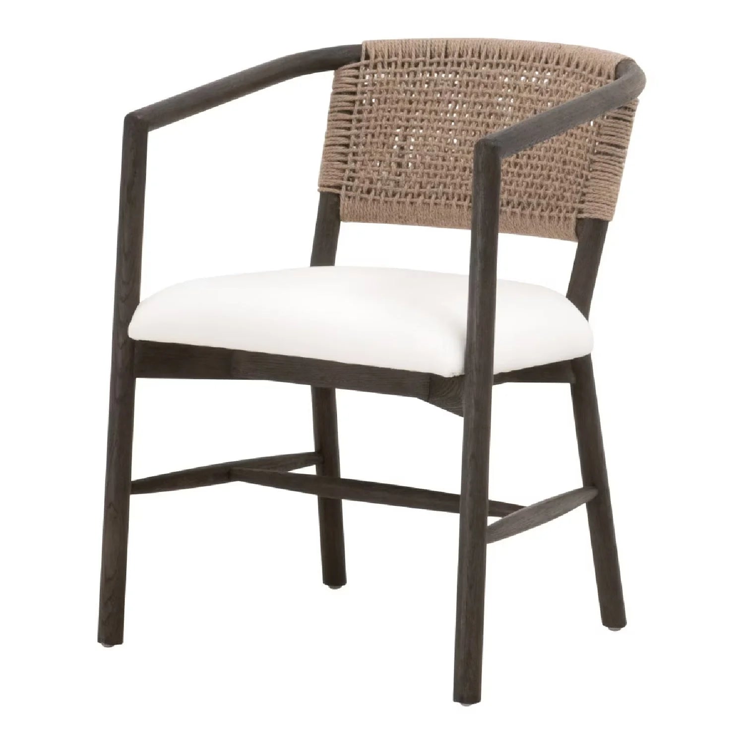Luxury Jute Twine Accent Chair Modern Italian Style for Villa