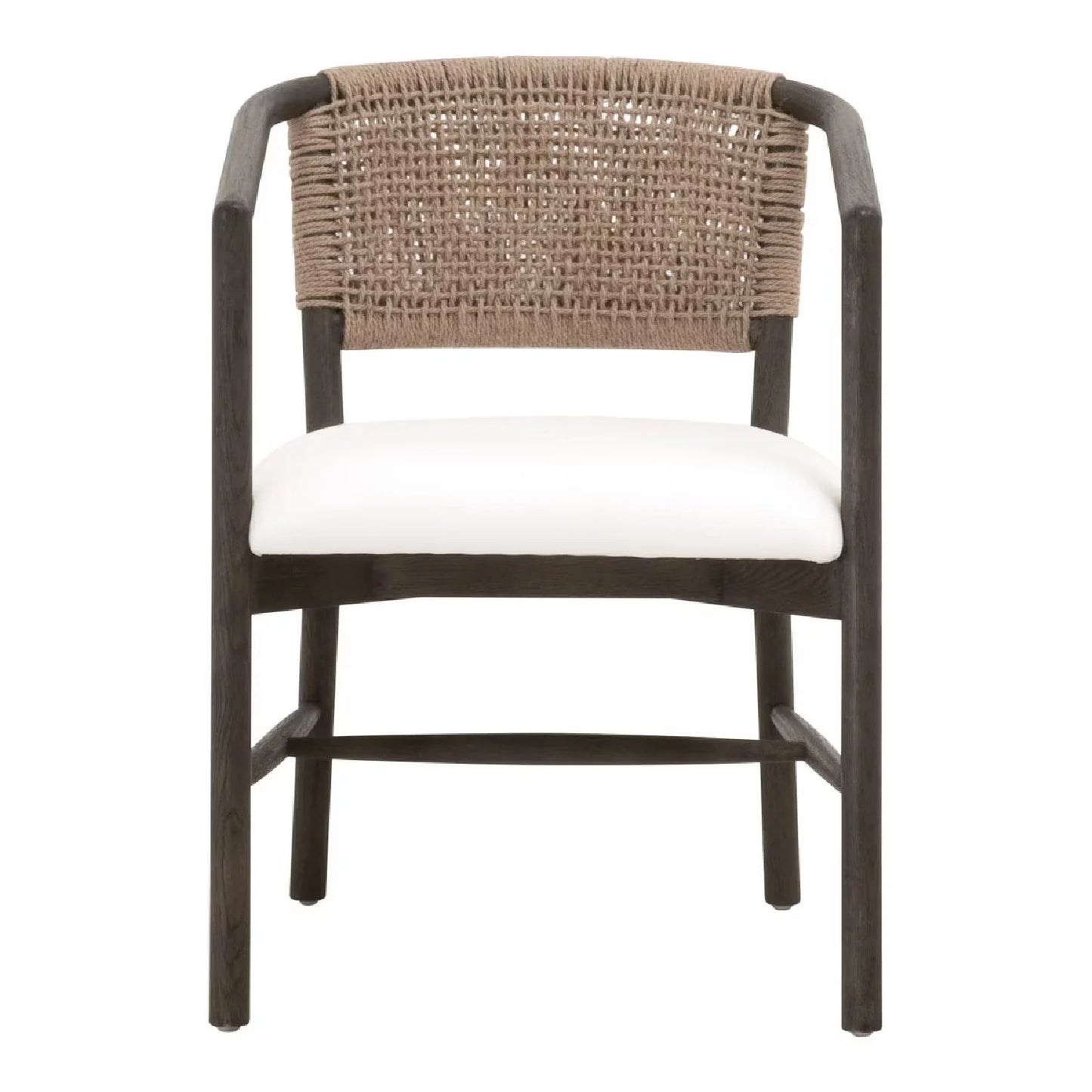 Luxury Jute Twine Accent Chair Modern Italian Style for Villa