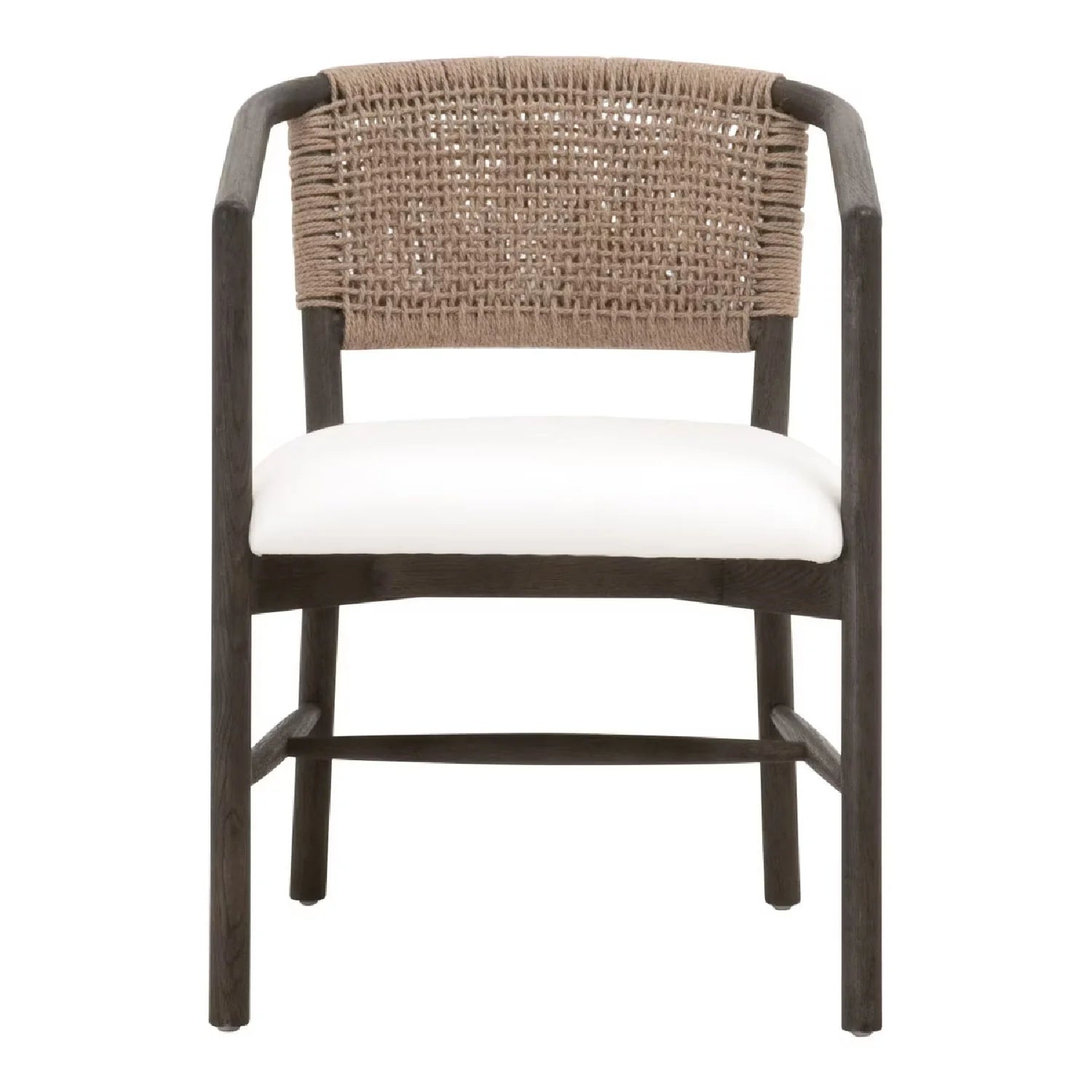 Luxury Jute Twine Accent Chair Modern Italian Style for Villa