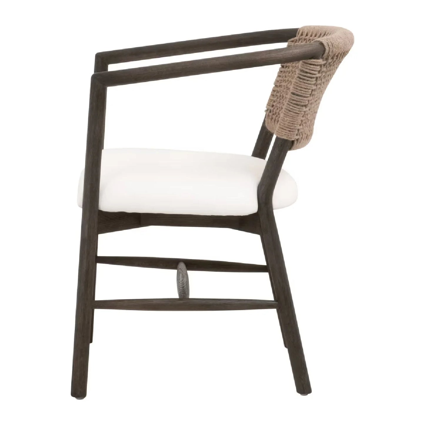Luxury Jute Twine Accent Chair Modern Italian Style for Villa