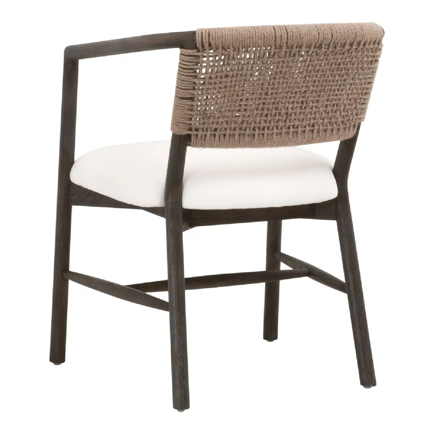 Luxury Jute Twine Accent Chair Modern Italian Style for Villa