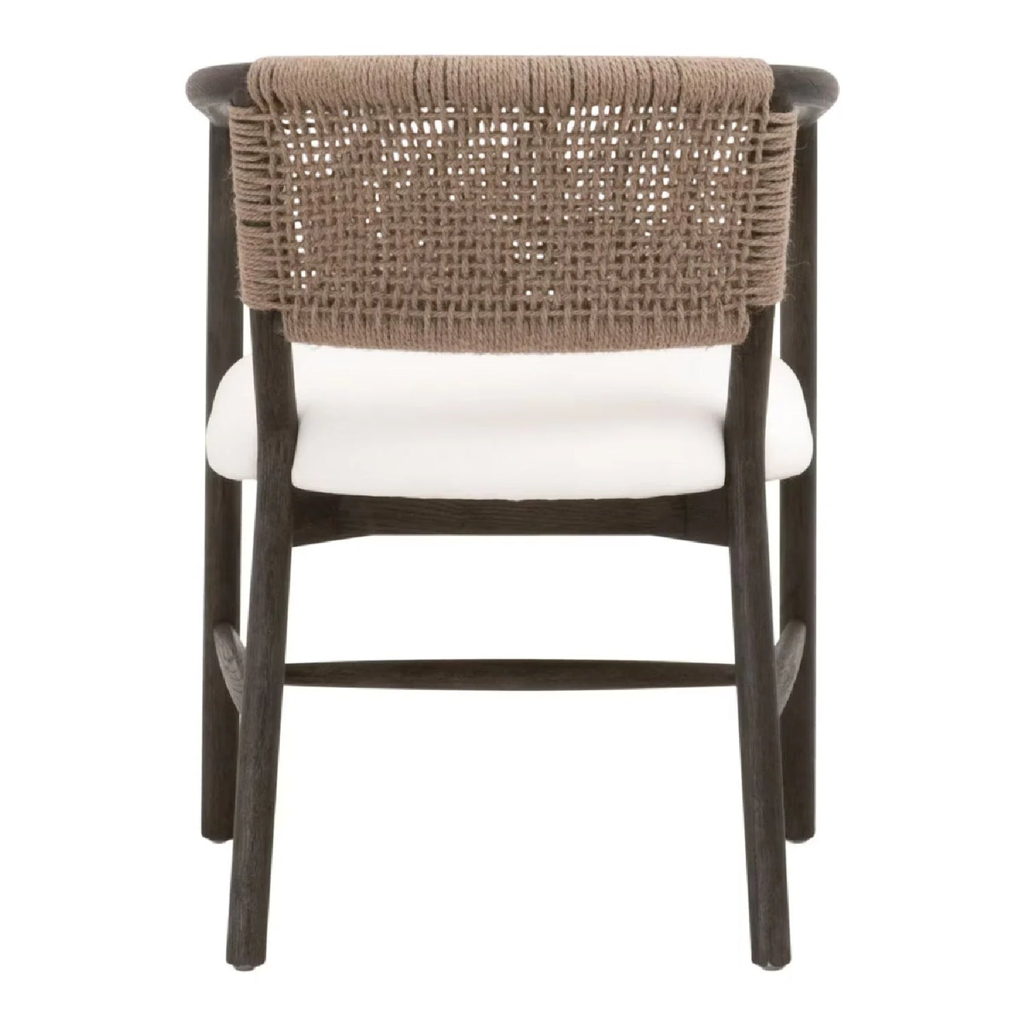 Luxury Jute Twine Accent Chair Modern Italian Style for Villa