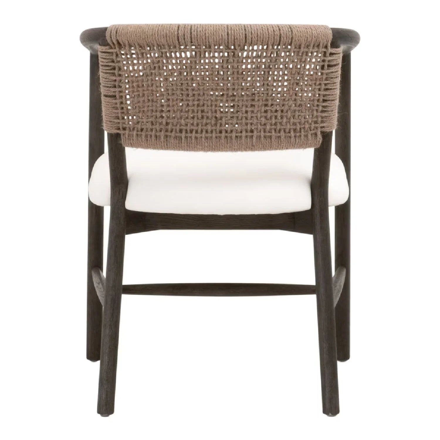 Luxury Jute Twine Accent Chair Modern Italian Style for Villa