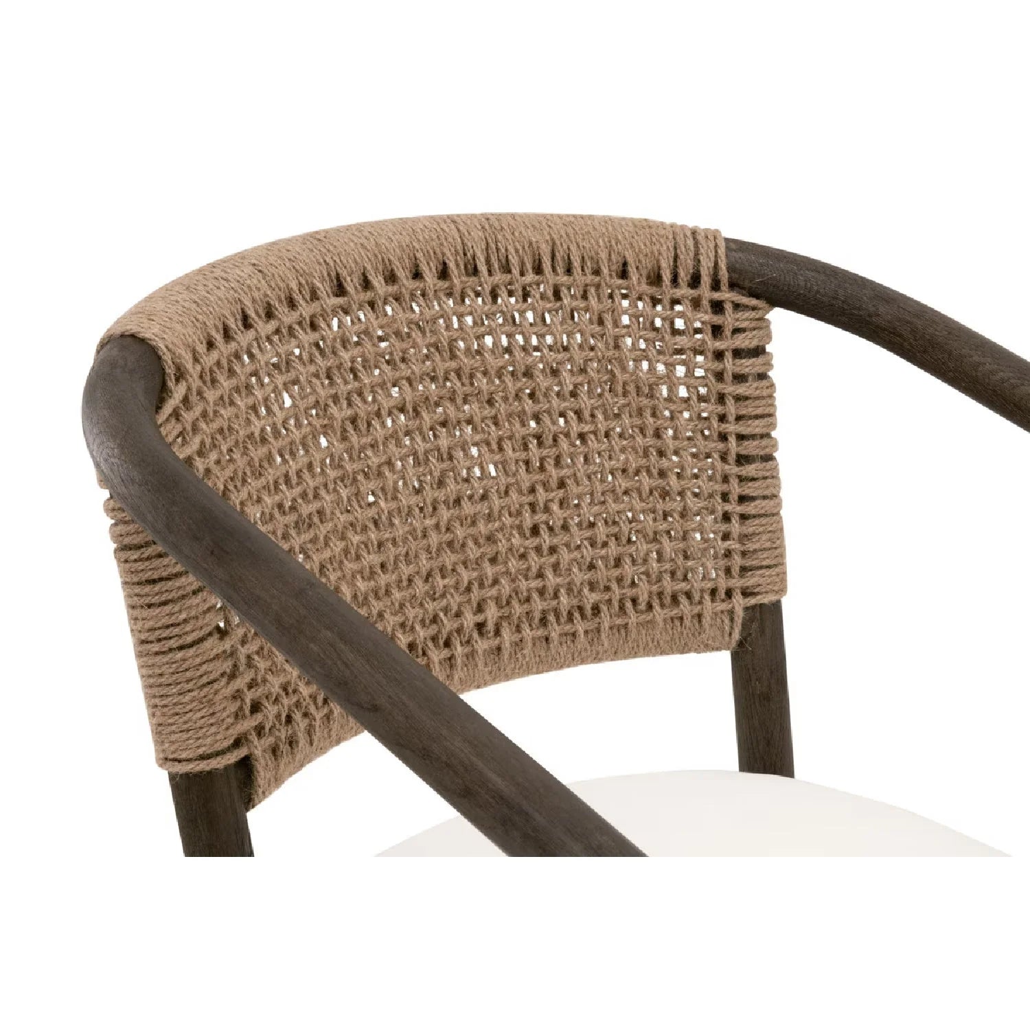 Luxury Jute Twine Accent Chair Modern Italian Style for Villa