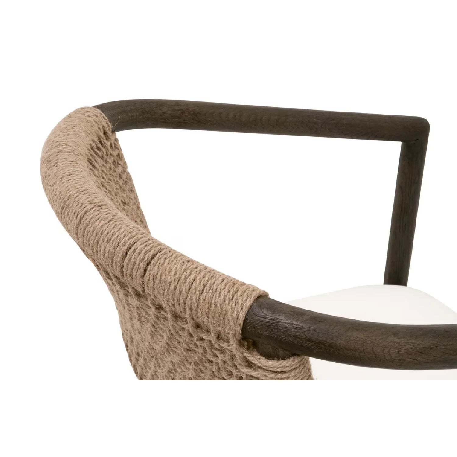 Luxury Jute Twine Accent Chair Modern Italian Style for Villa