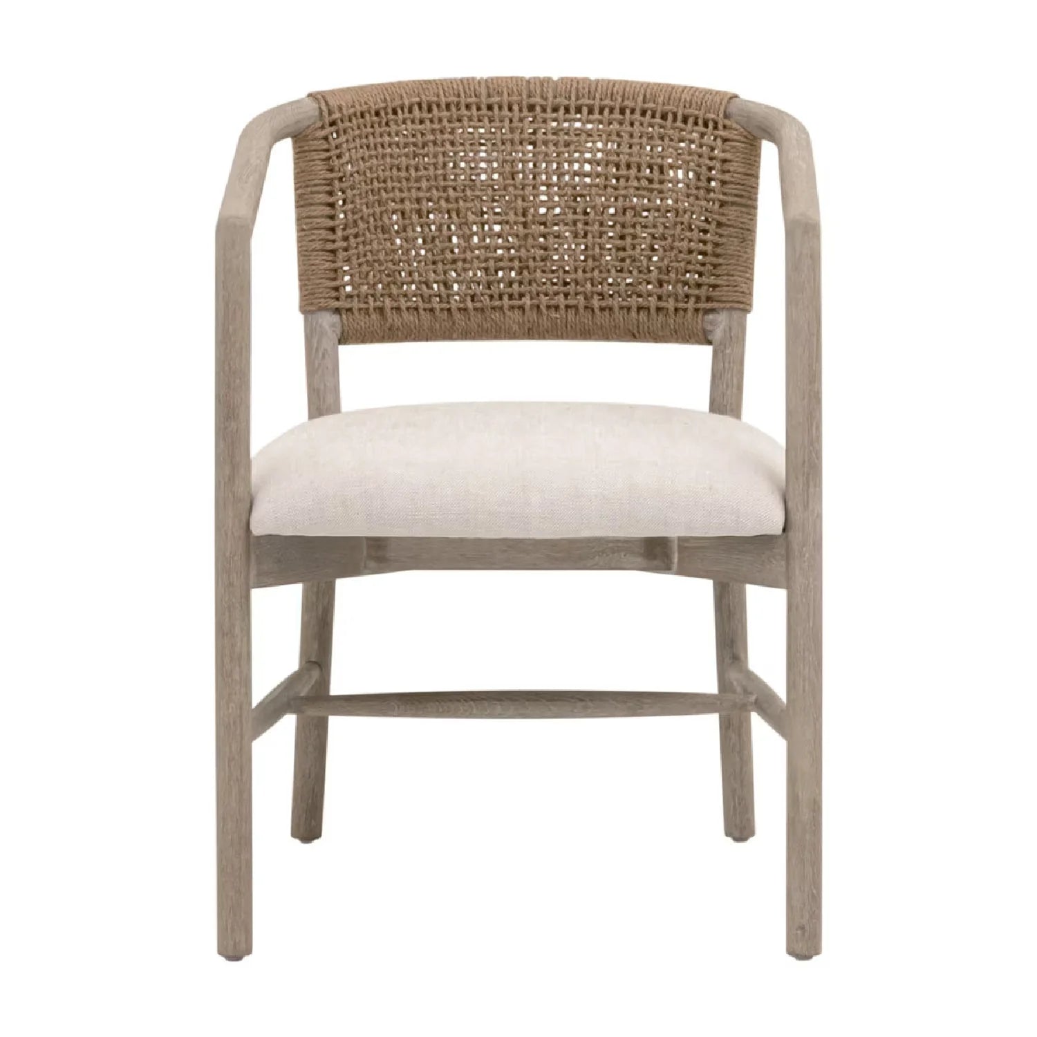 Luxury Jute Twine Accent Chair Modern Italian Style for Villa