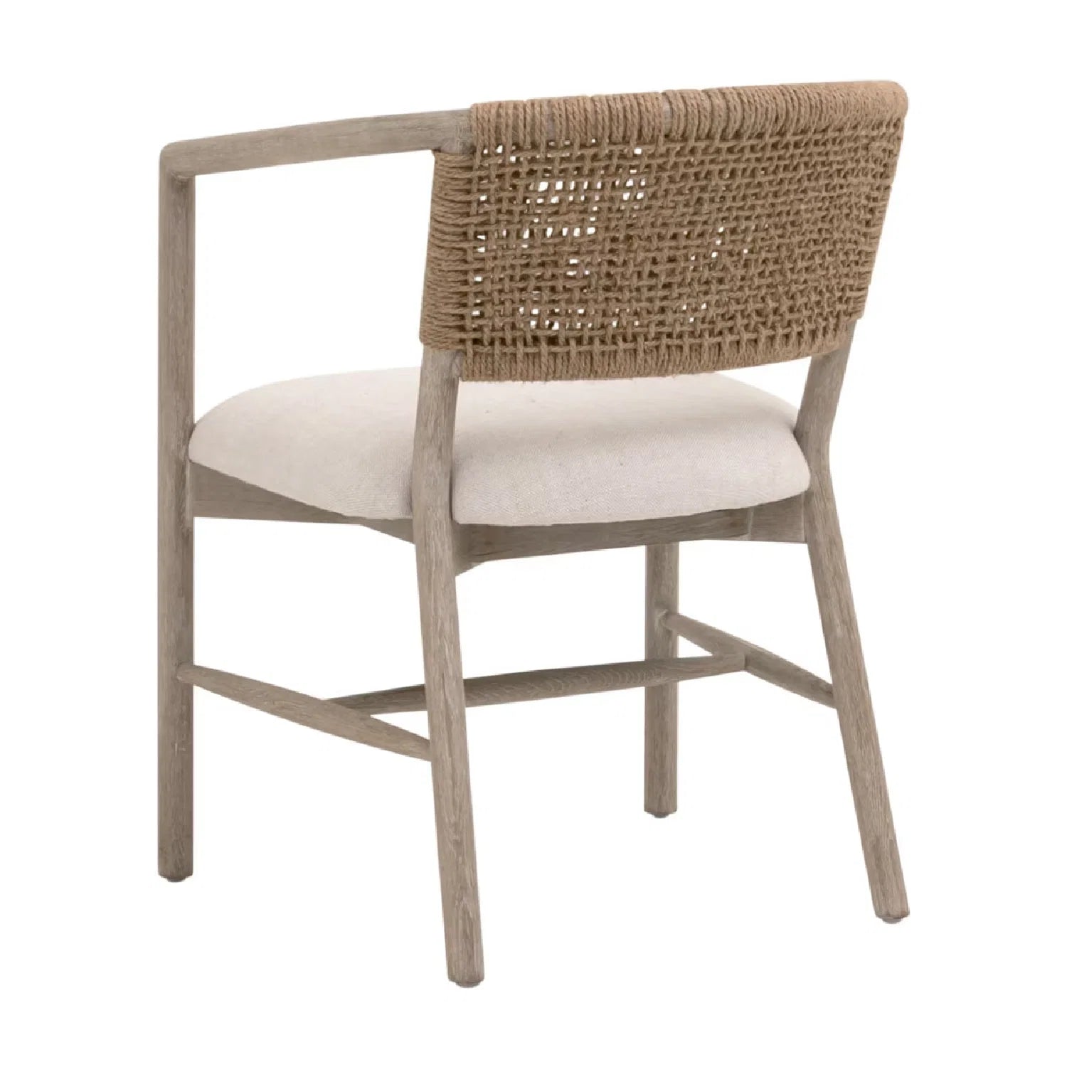 Luxury Jute Twine Accent Chair Modern Italian Style for Villa
