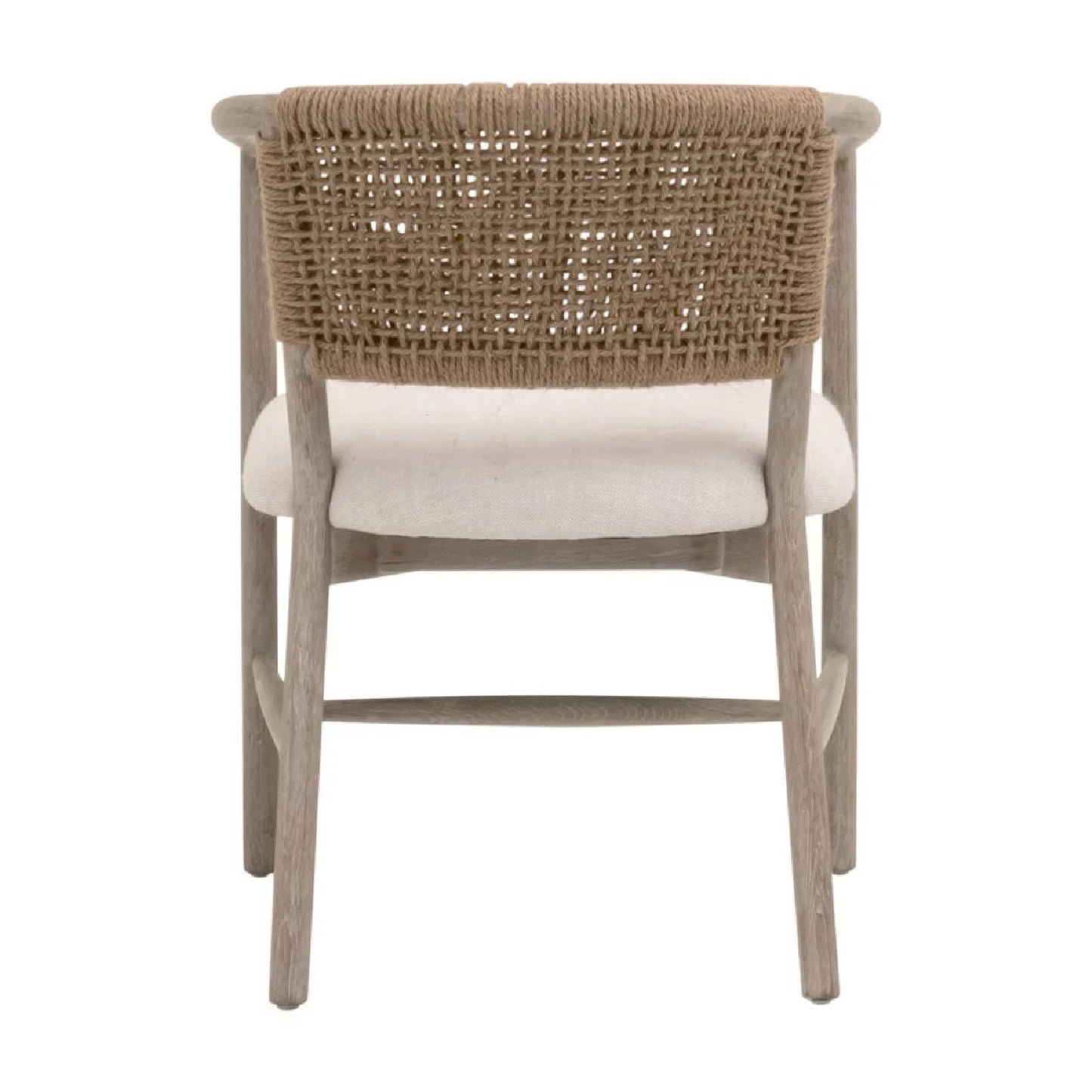 Luxury Jute Twine Accent Chair Modern Italian Style for Villa