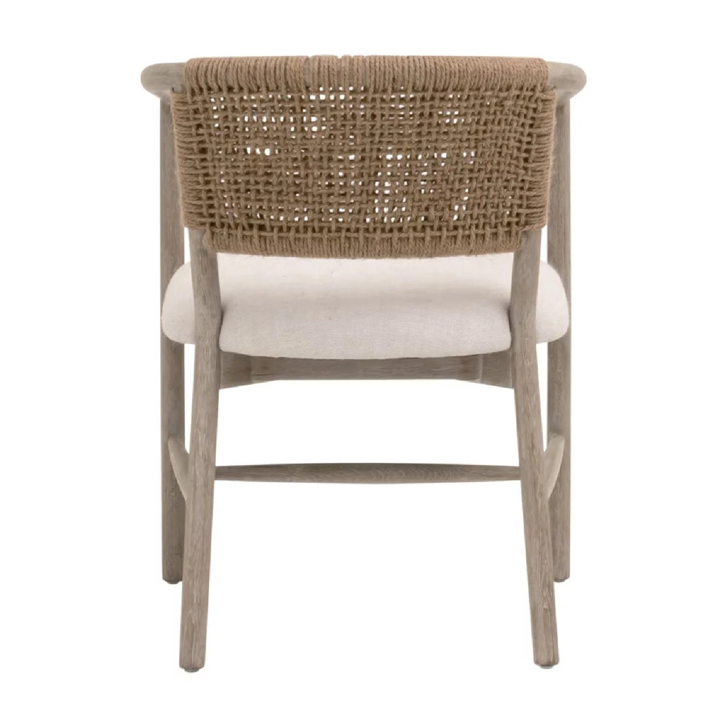 Luxury Jute Twine Accent Chair Modern Italian Style for Villa