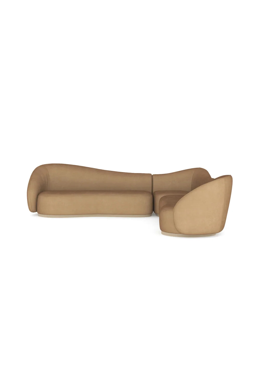 Luxury Kalahari Velvet Sectional Sofa Modern Italian Style for Villa