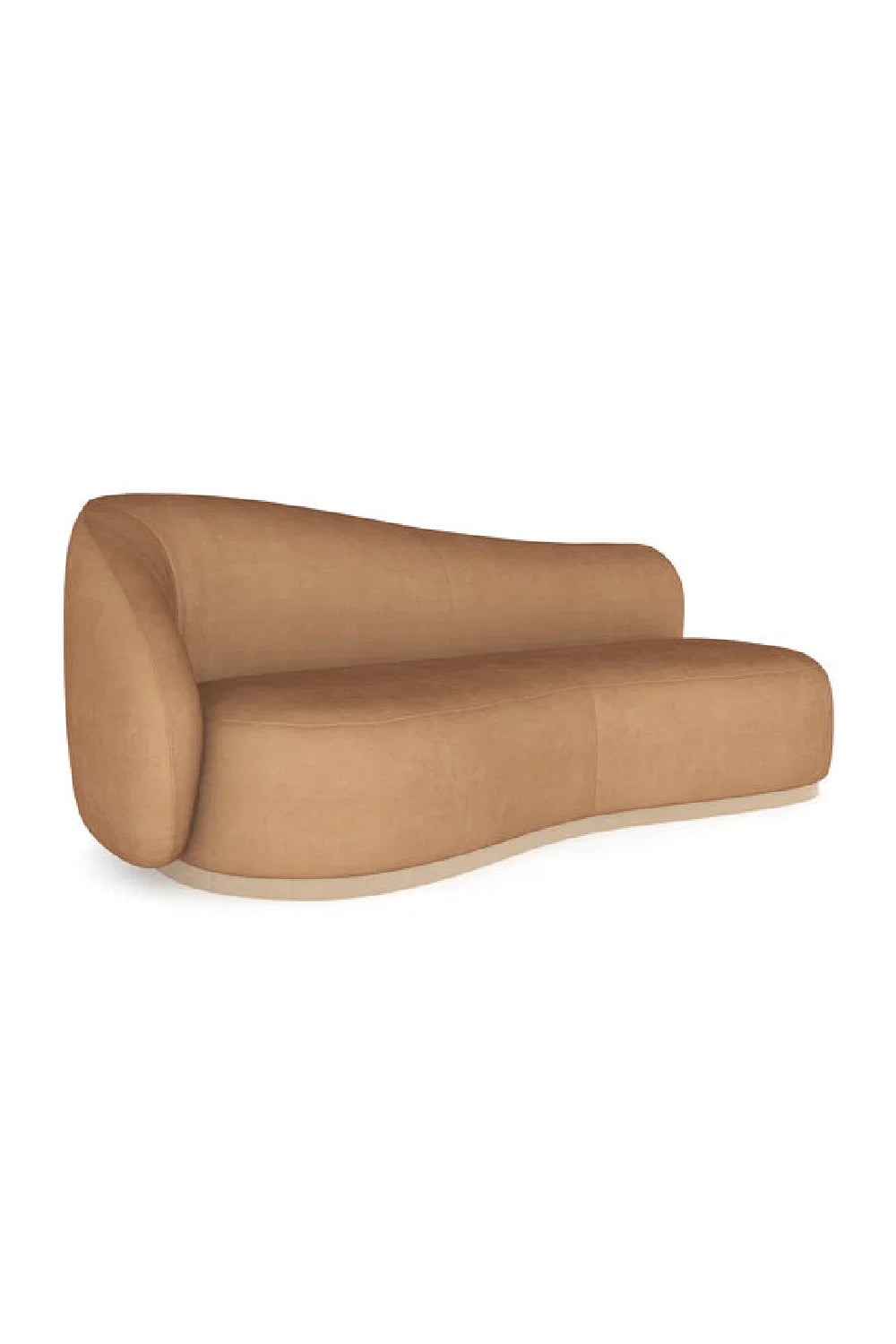 Luxury Kalahari Velvet Serpentine Sofa Modern Italian Style for Villa