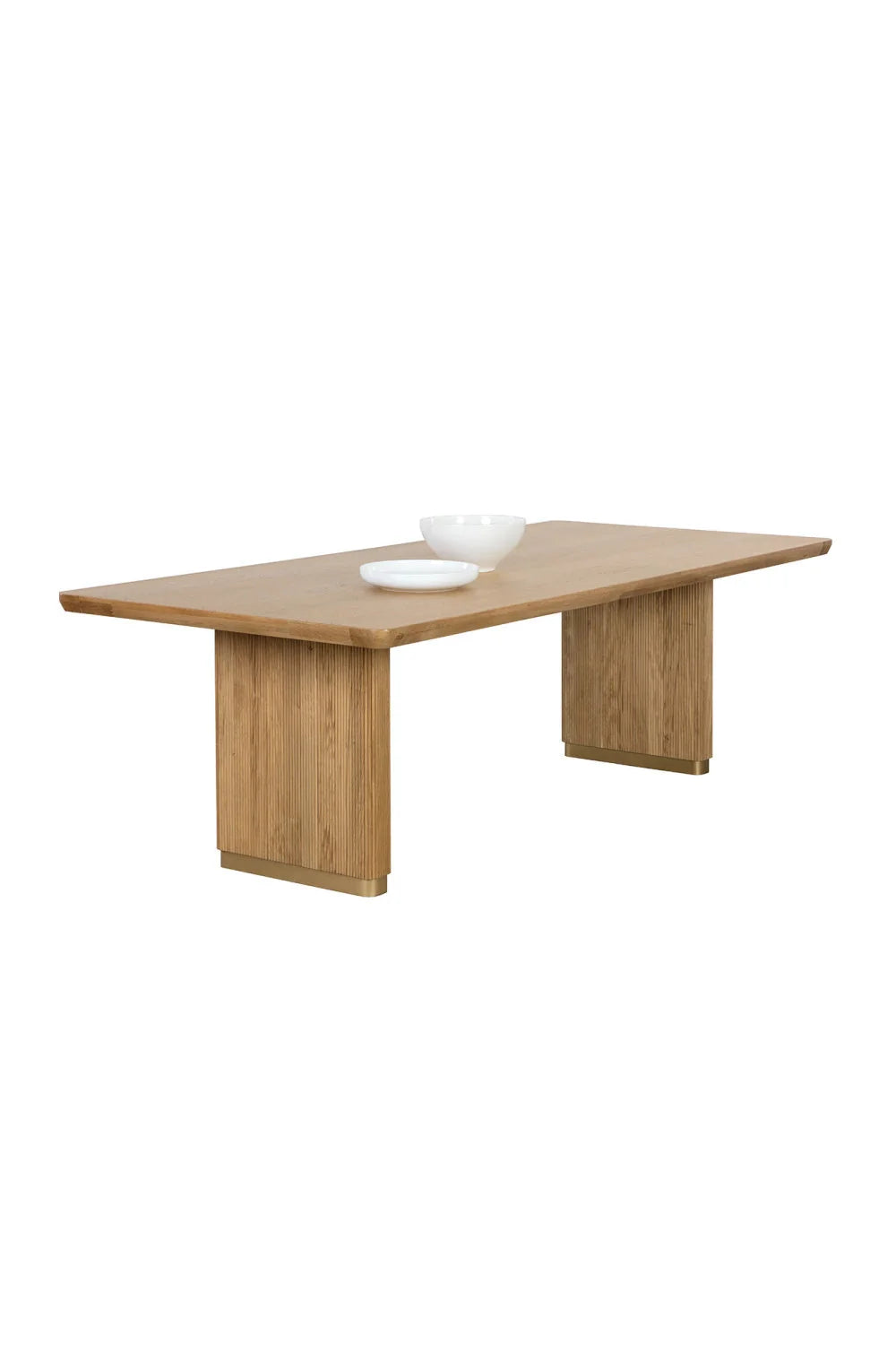 Luxury Kalla Oak Dining Table Modern Italian Style for Villa