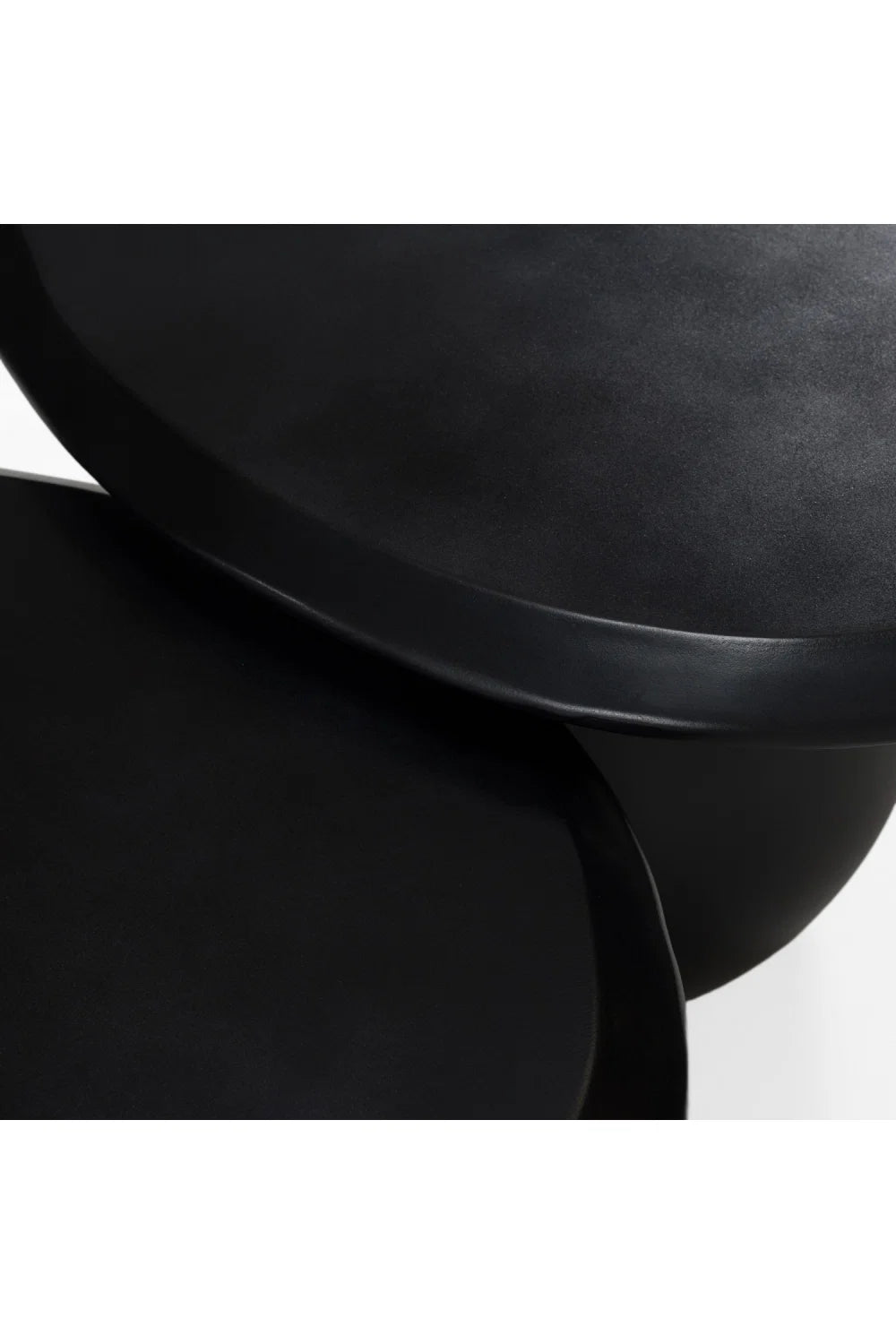 Luxury Kalvin Concrete Nesting Coffee Tables Modern Italian Style for Villa