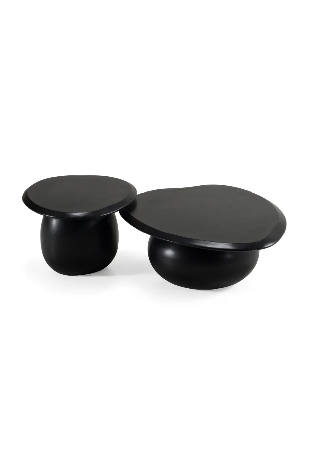 Luxury Kalvin Concrete Nesting Coffee Tables Modern Italian Style for Villa