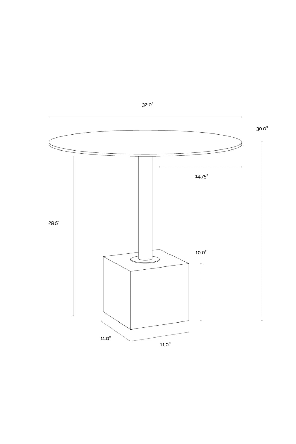 Luxury Kata Round Antique Brass Bistro Table Modern Italian Style for Villa