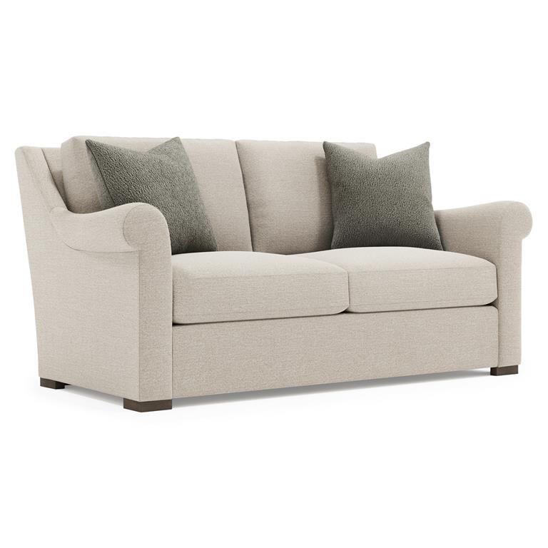 Luxury Keirnan Fabric Loveseat Modern Italian Style for Villa