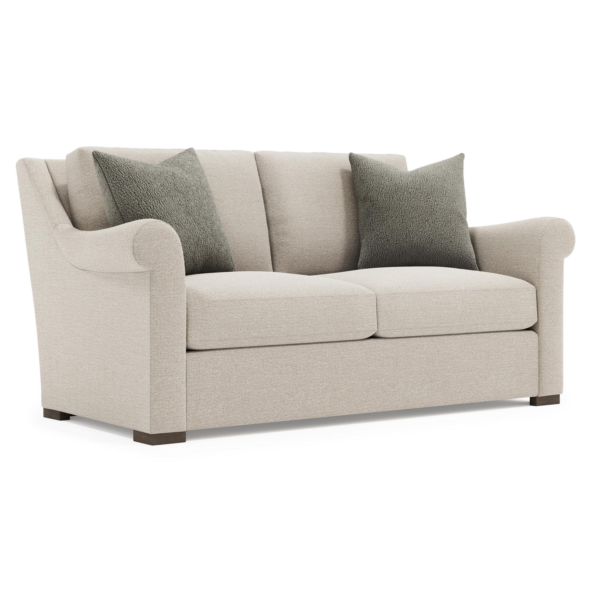 Luxury Keirnan Fabric Loveseat Modern Italian Style for Villa