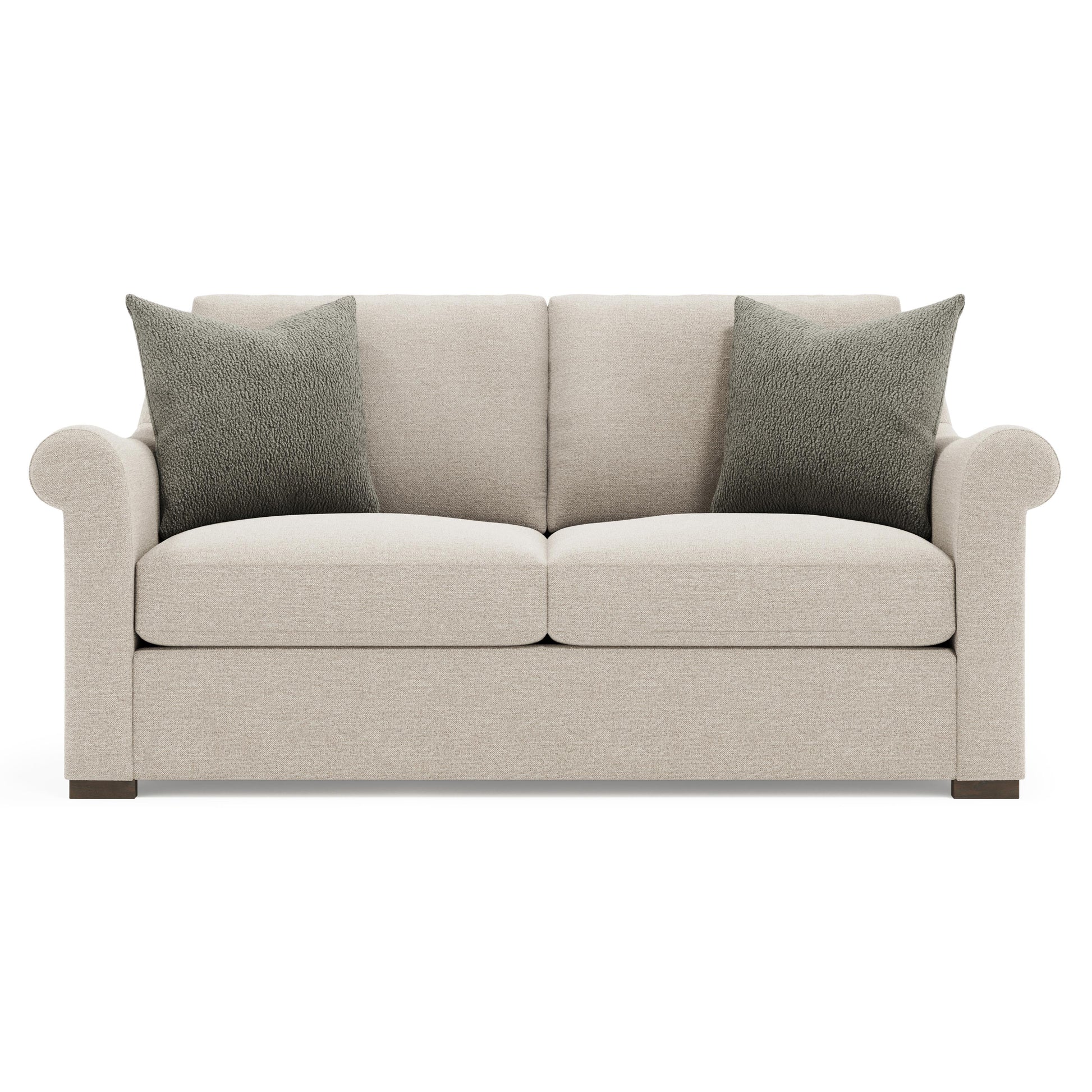Luxury Keirnan Fabric Loveseat Modern Italian Style for Villa