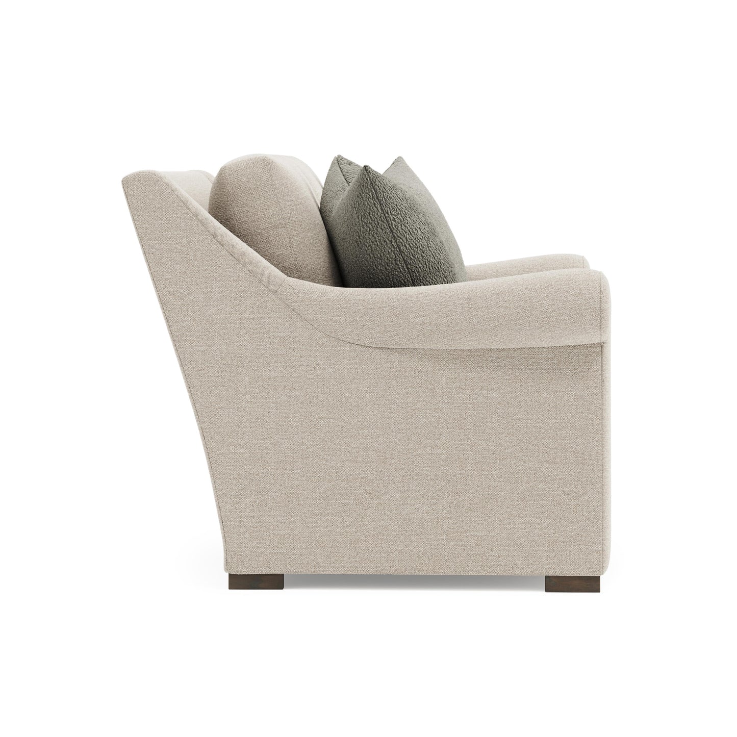 Luxury Keirnan Fabric Loveseat Modern Italian Style for Villa