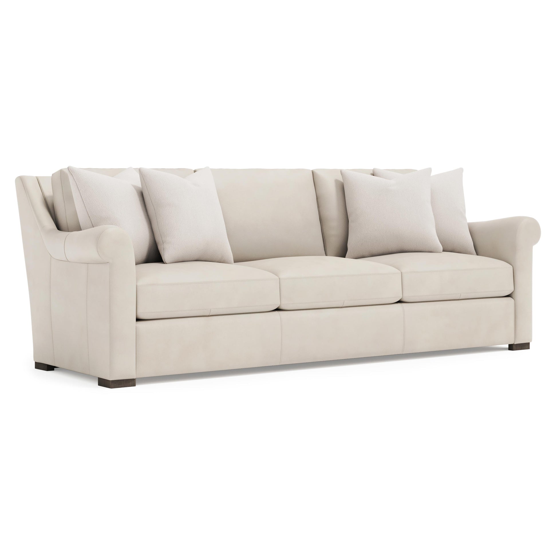 Luxury Keirnan Leather Sofa Modern Italian Style for Villa