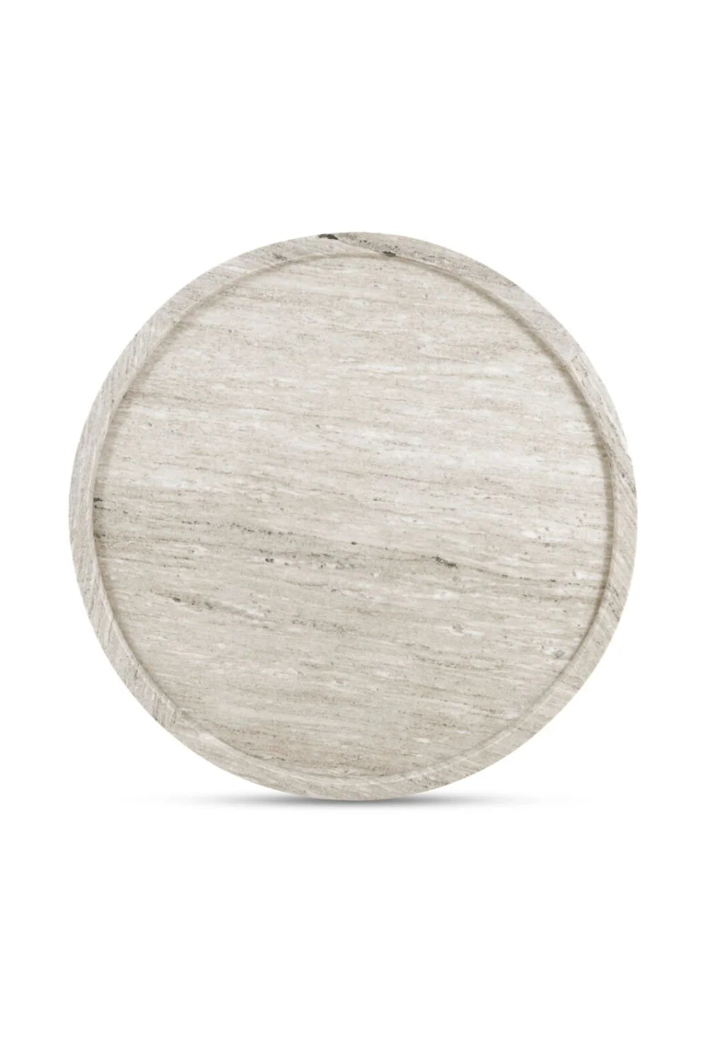 Luxury Kimberley Round Marble Tray Coffee Table Modern Italian Style for Villa