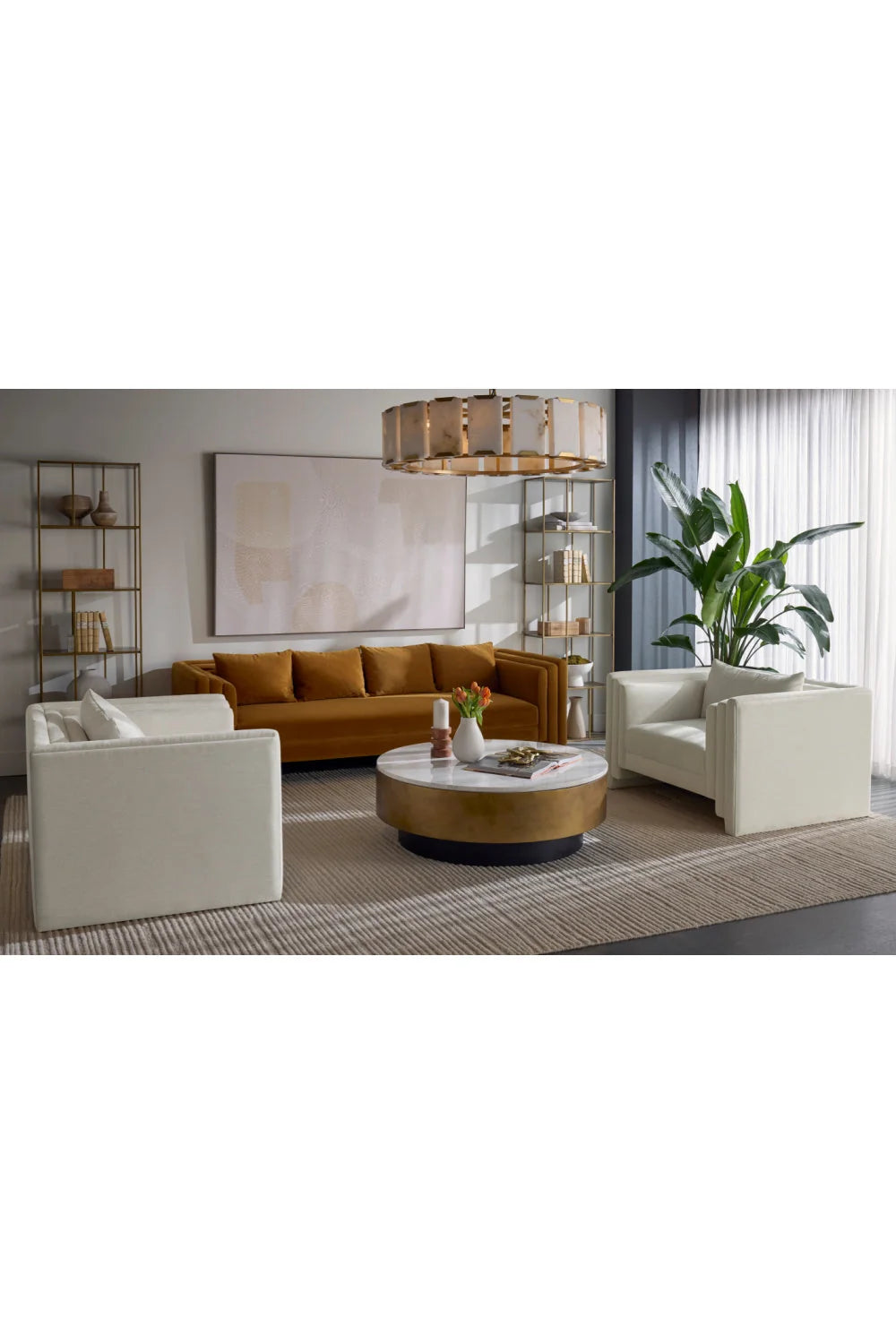 Luxury Kira Fabric Sofa Modern Italian Style for Villa