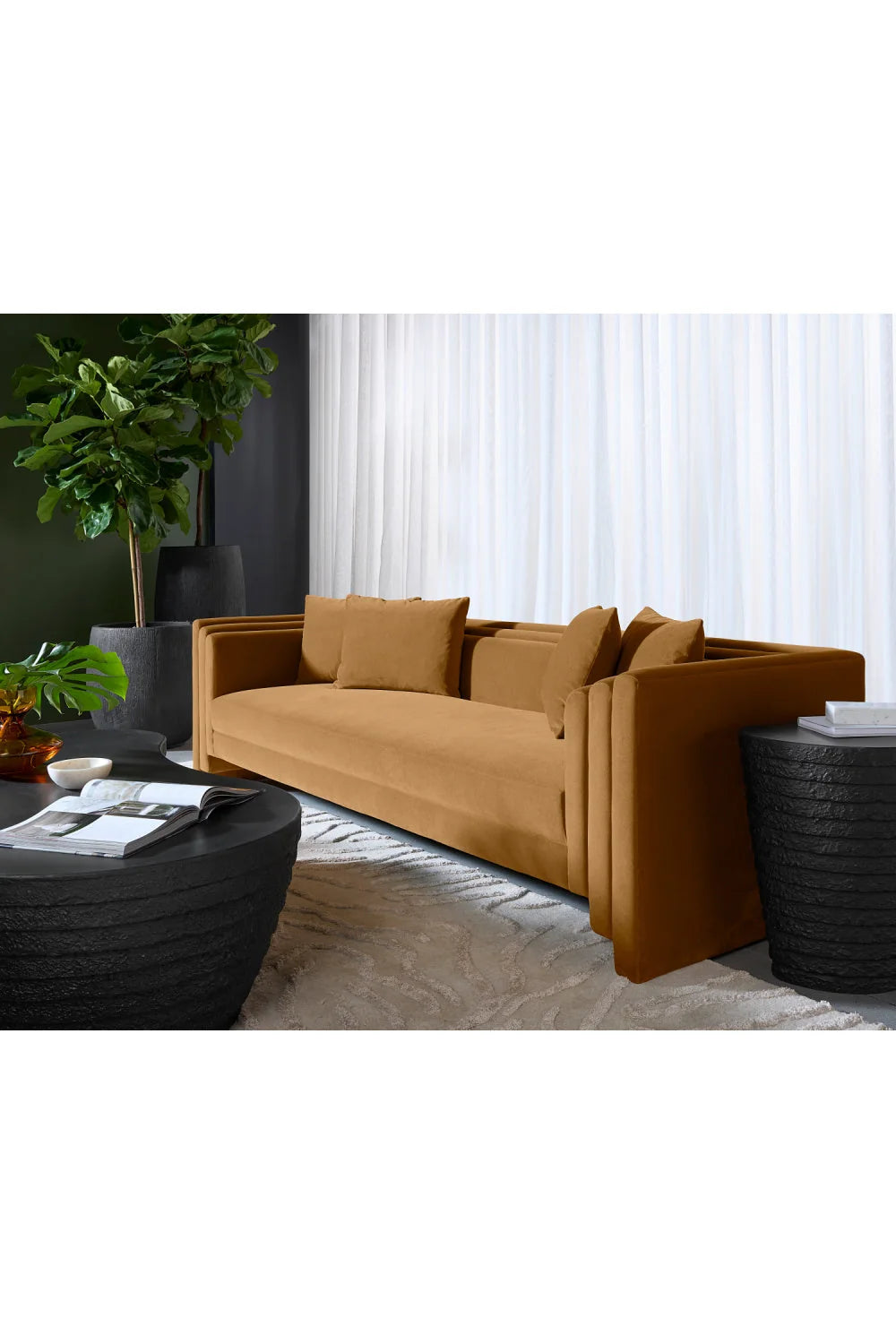 Luxury Kira Fabric Sofa Modern Italian Style for Villa