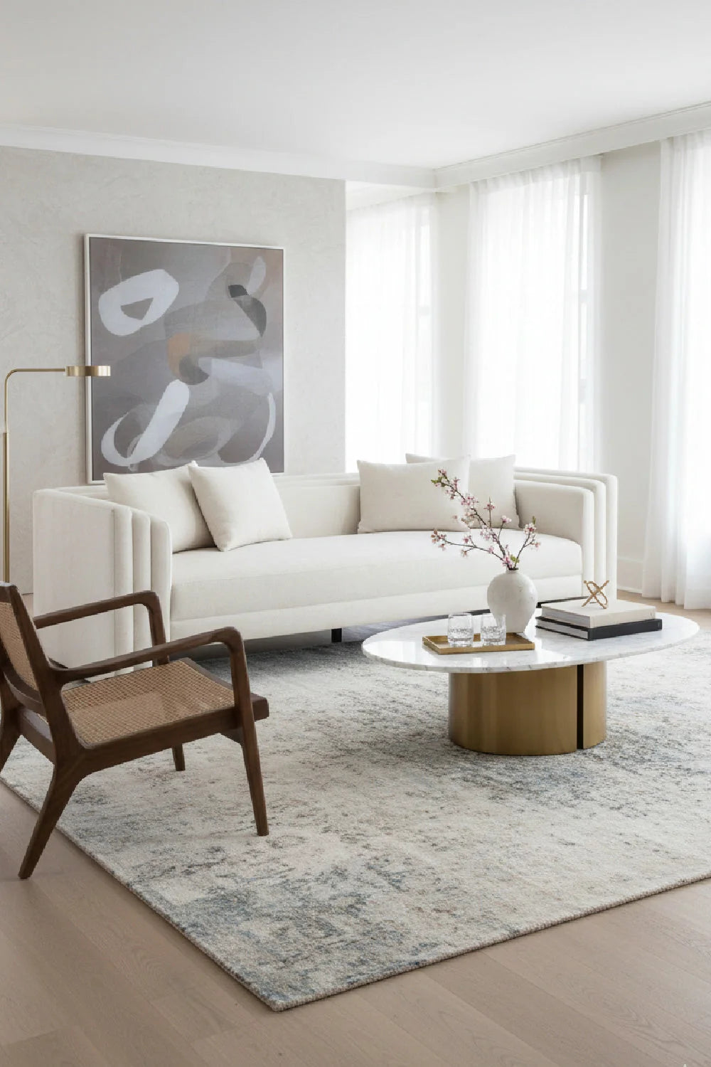 Luxury Kira Fabric Sofa Modern Italian Style for Villa