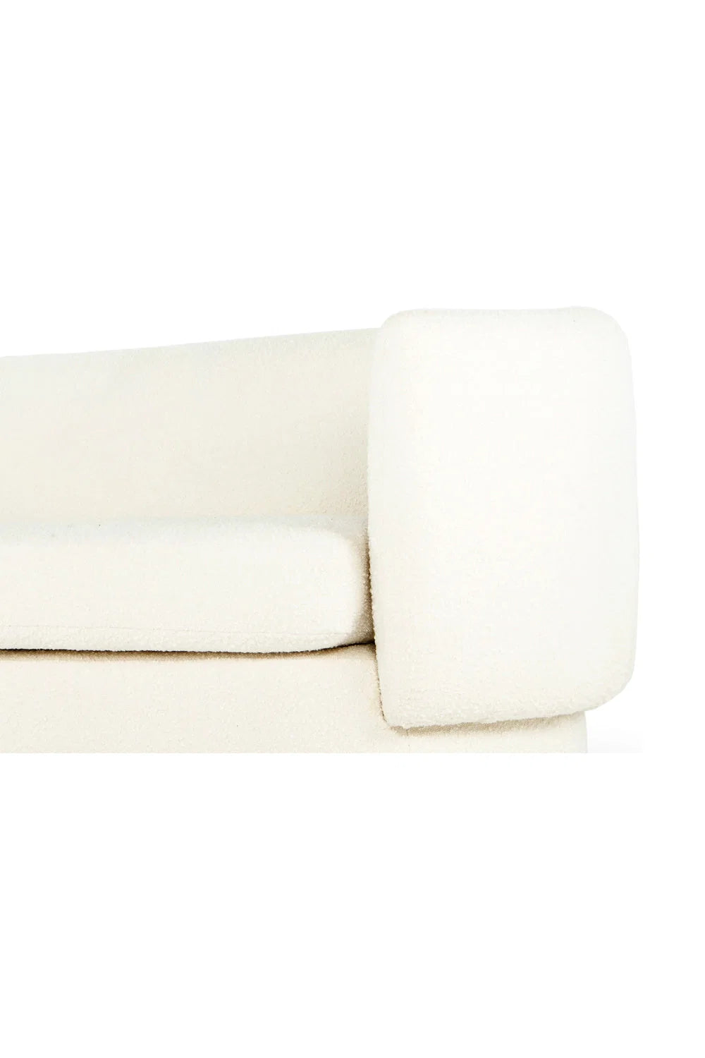 Luxury Koba White Fabric Curved Sofa Modern Italian Style for Villa