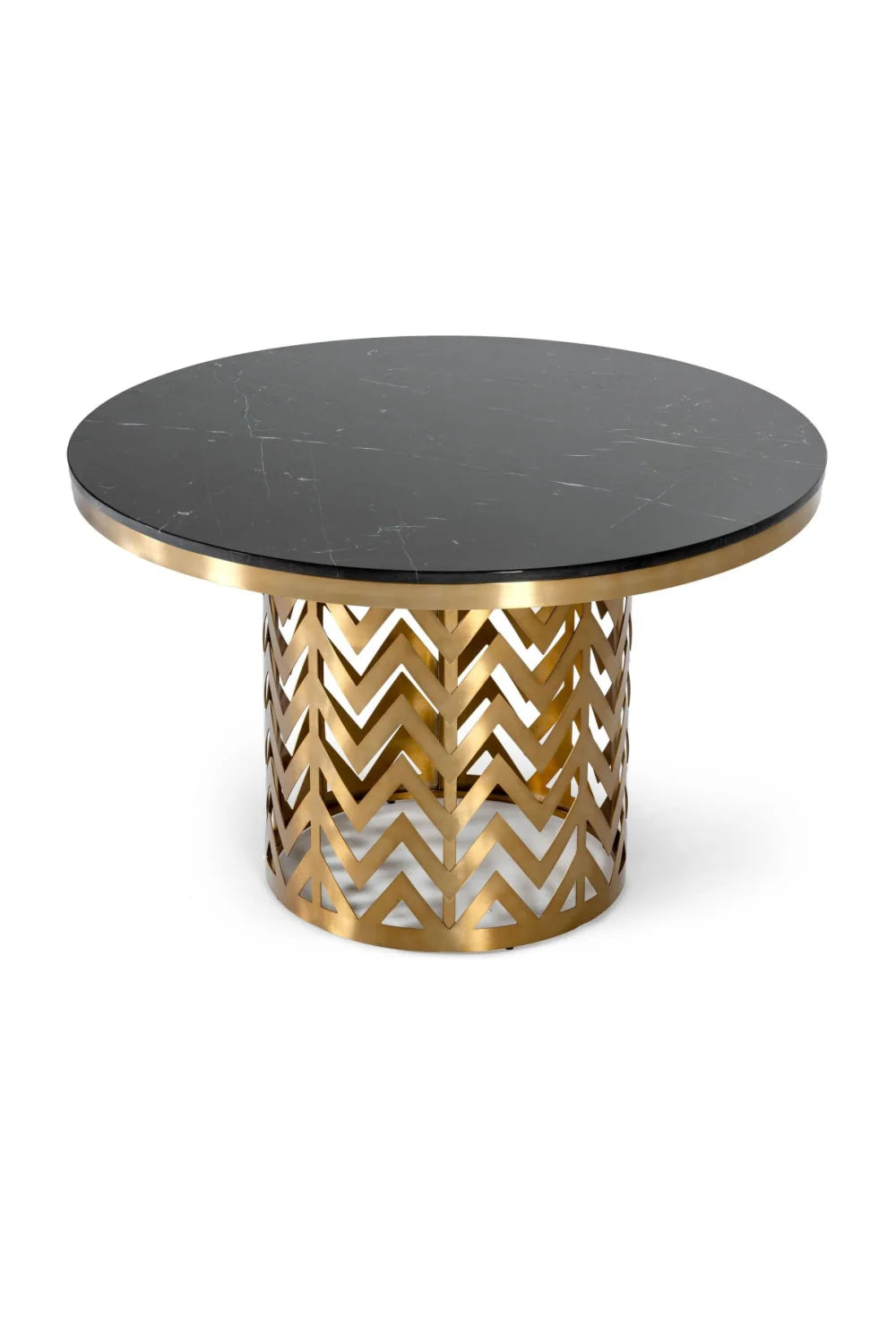 Luxury Kowal Round Marble Dining Table Modern Italian Style for Villa