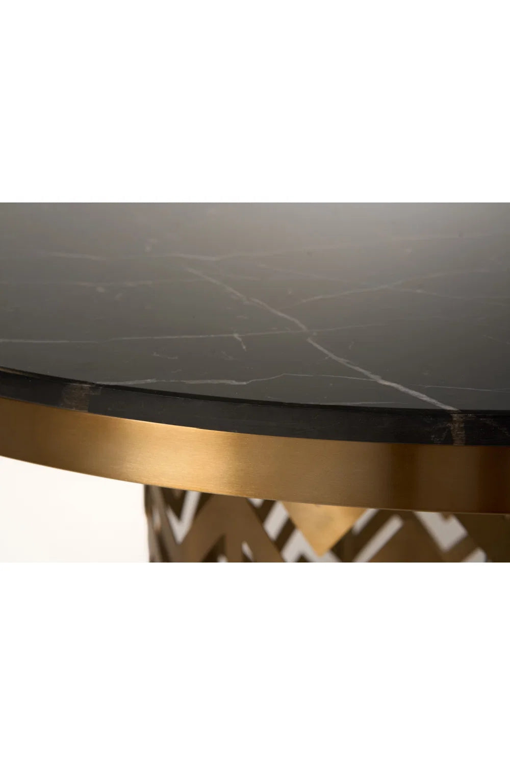 Luxury Kowal Round Marble Dining Table Modern Italian Style for Villa