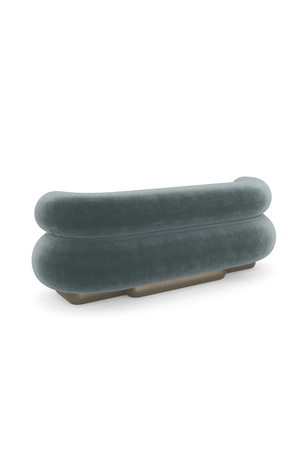 Luxury Lagoon Velvet Curved Sofa Modern Italian Style for Villa