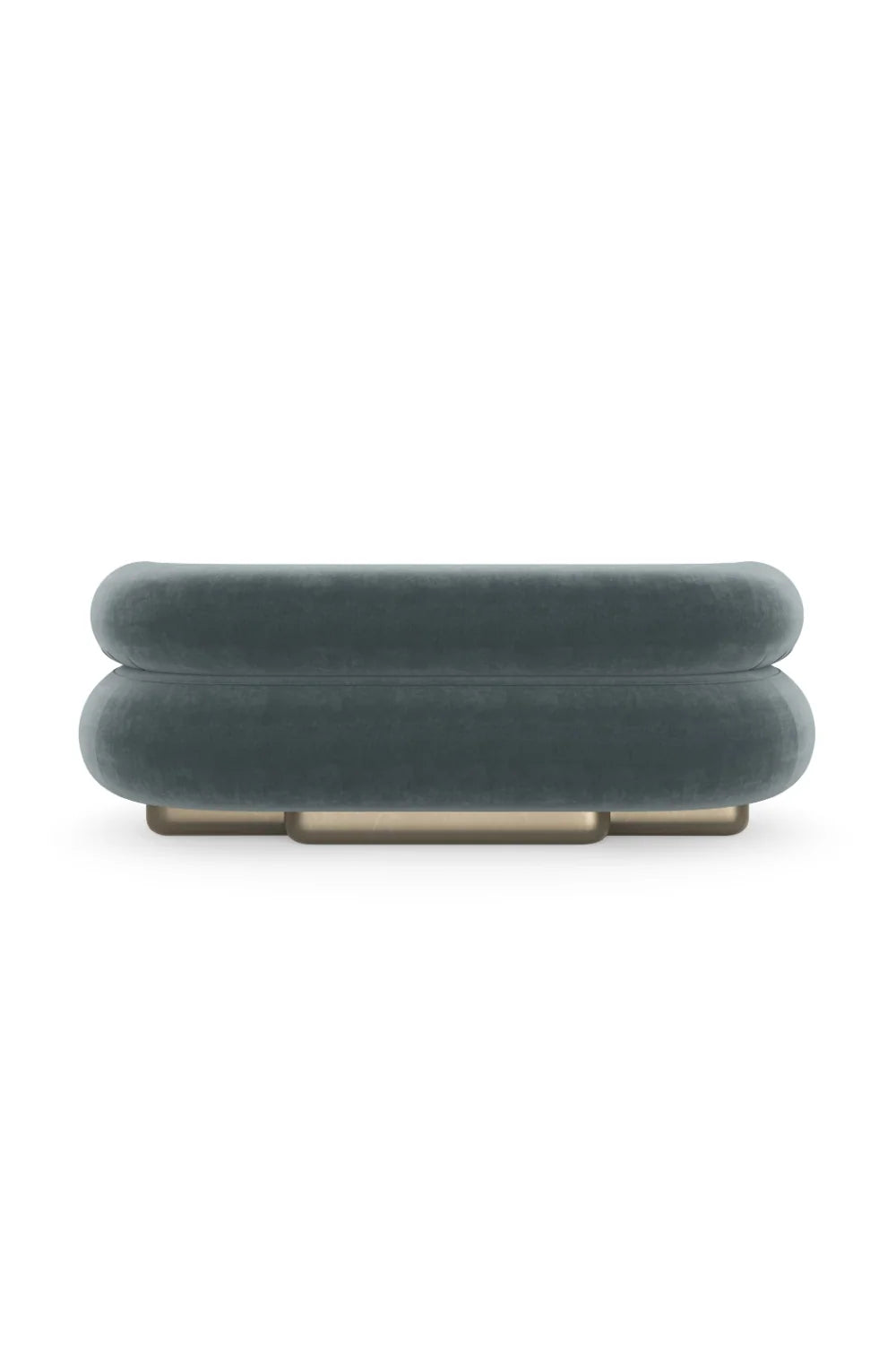 Luxury Lagoon Velvet Curved Sofa Modern Italian Style for Villa