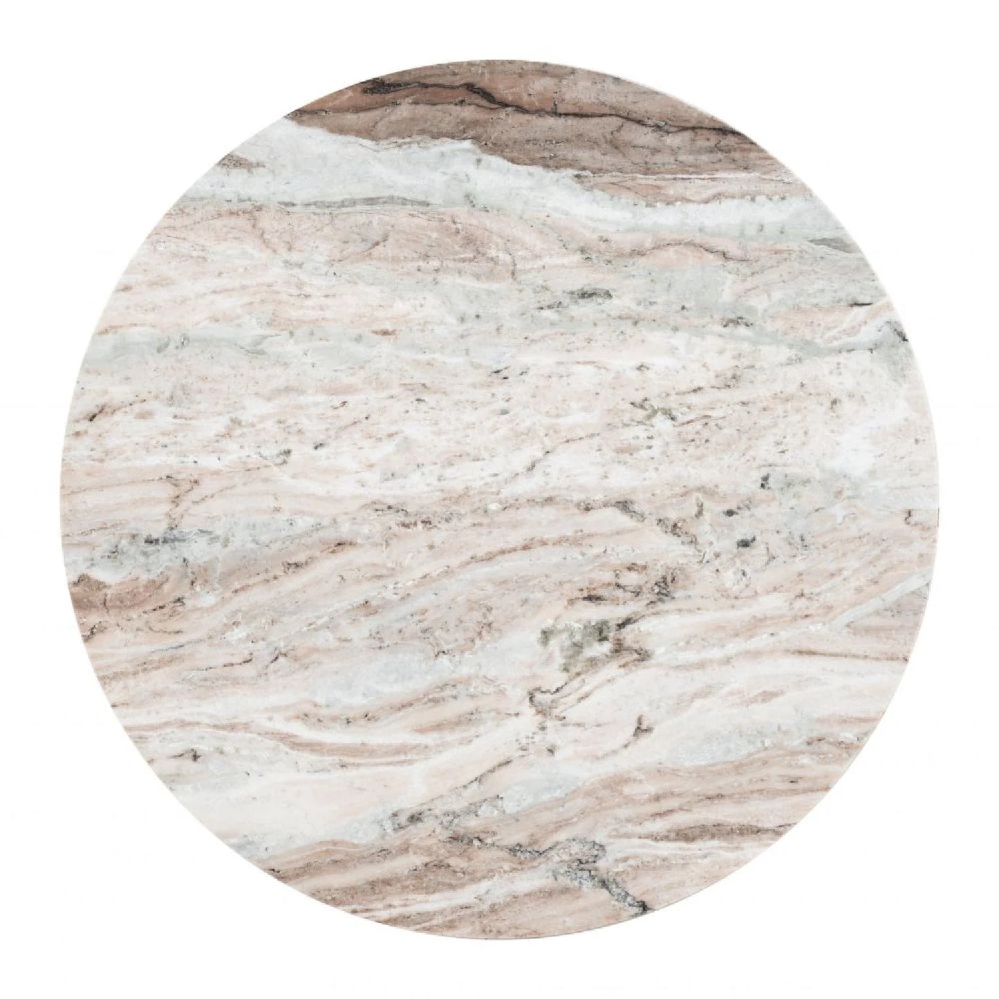Luxury Lancaster Round Marble Coffee Table Modern Italian Style for Villa