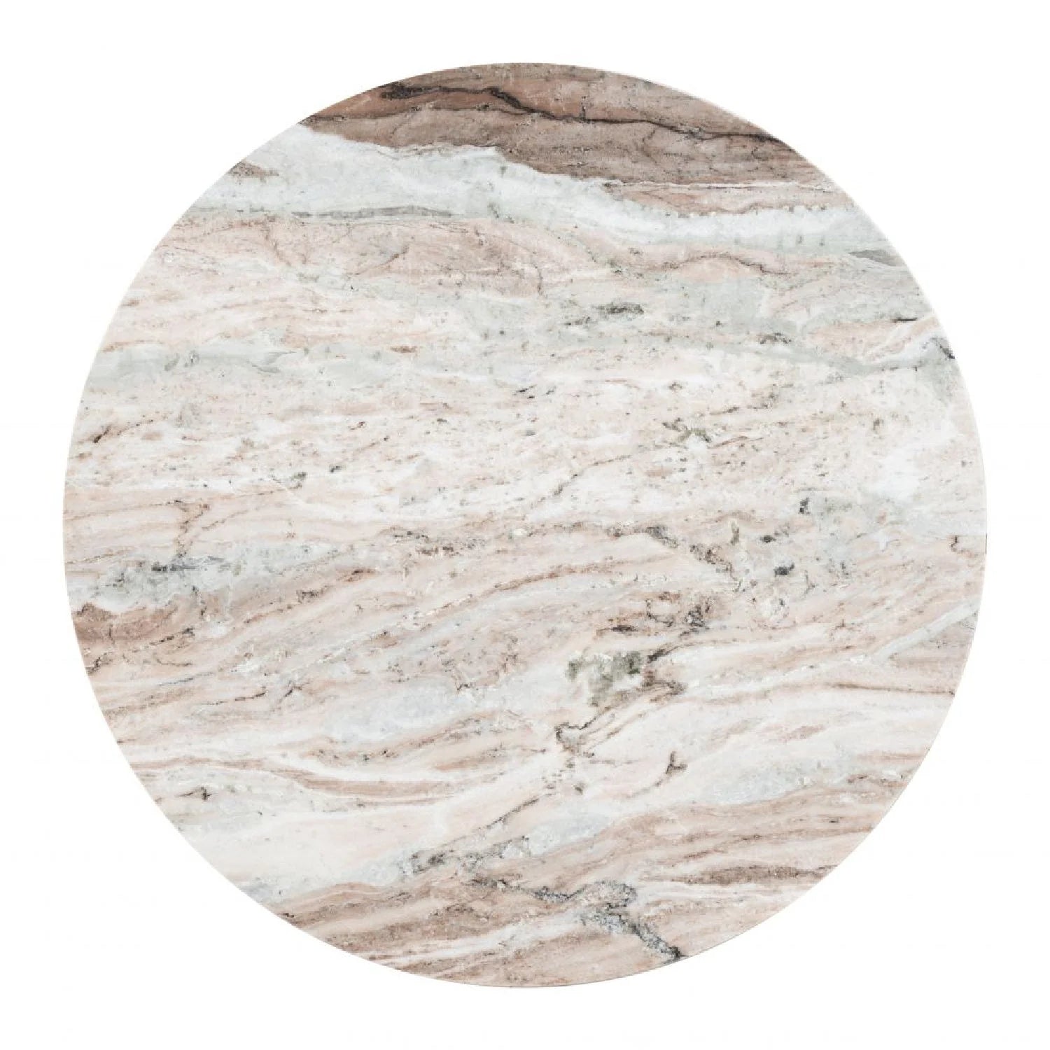 Luxury Lancaster Round Marble Coffee Table Modern Italian Style for Villa