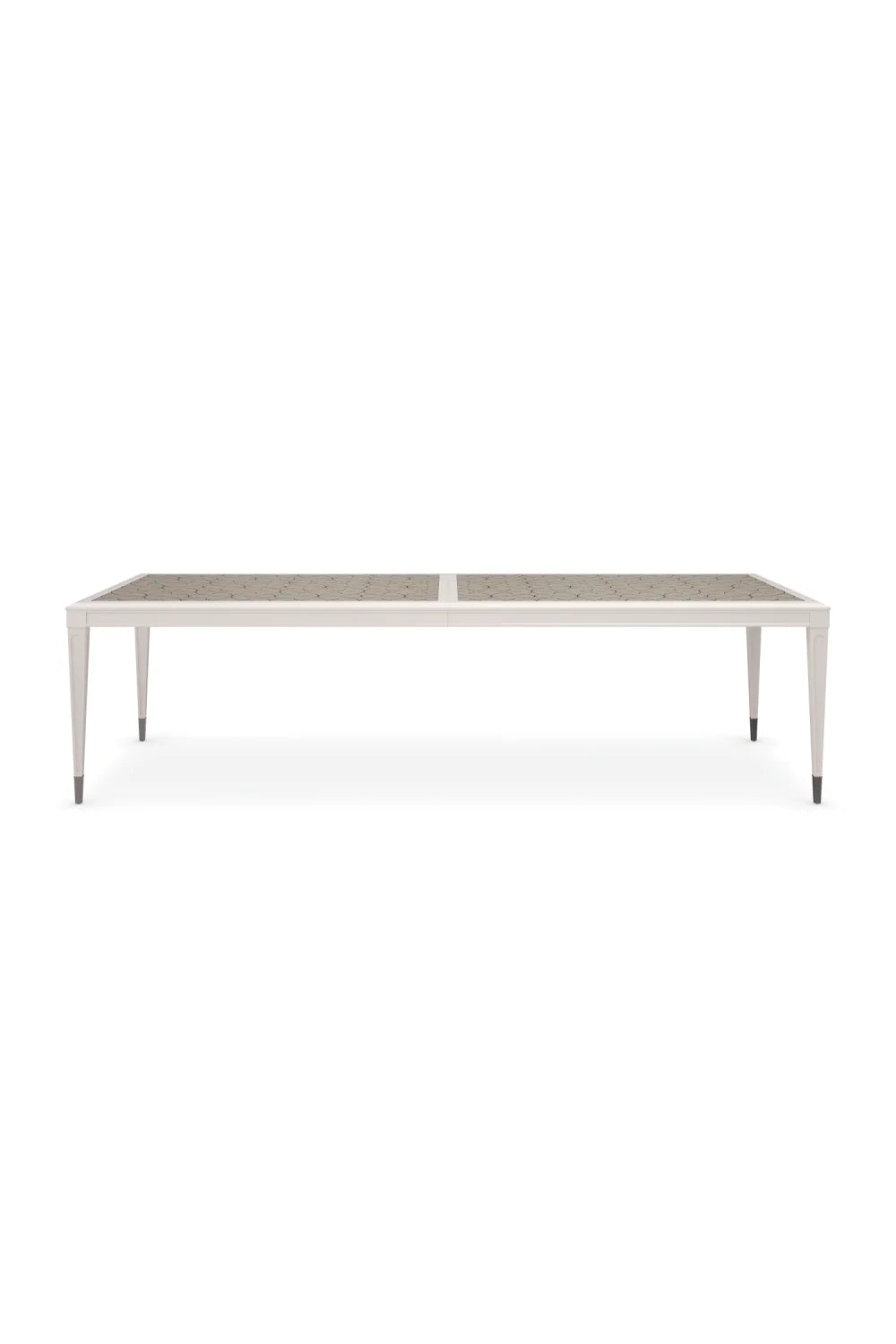 Luxury Lattice Gather Extendable Dining Table Modern Italian Style for Villa