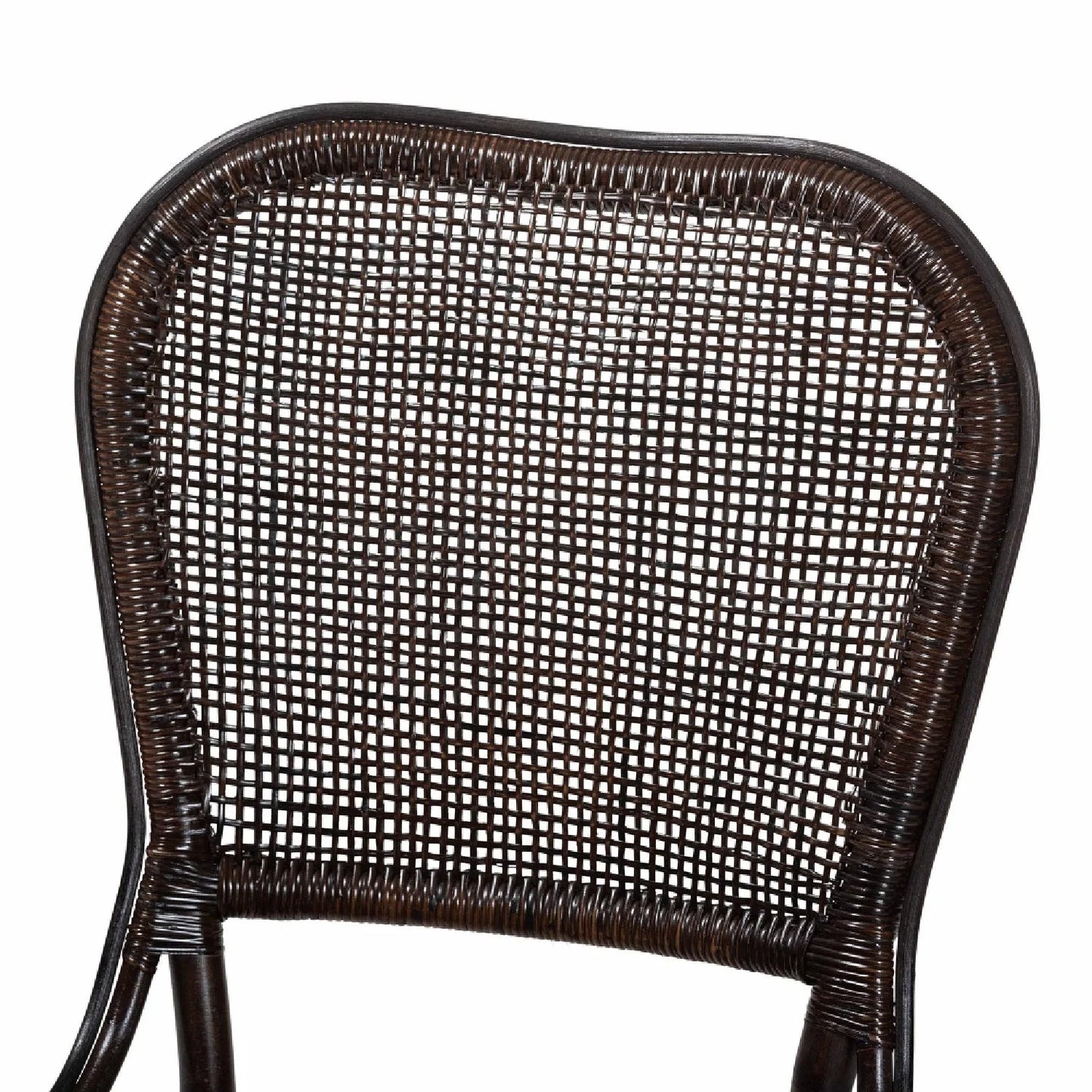Luxury Latticed Rattan Dining Chairs European Style for Villa