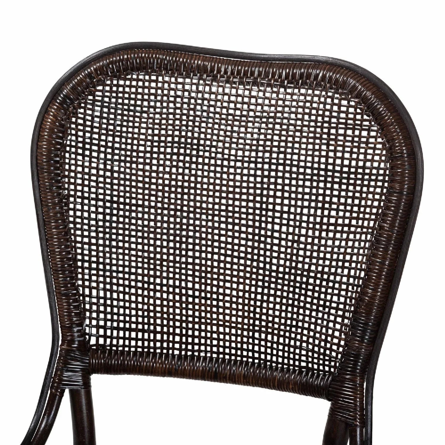 Luxury Latticed Rattan Dining Chairs European Style for Villa