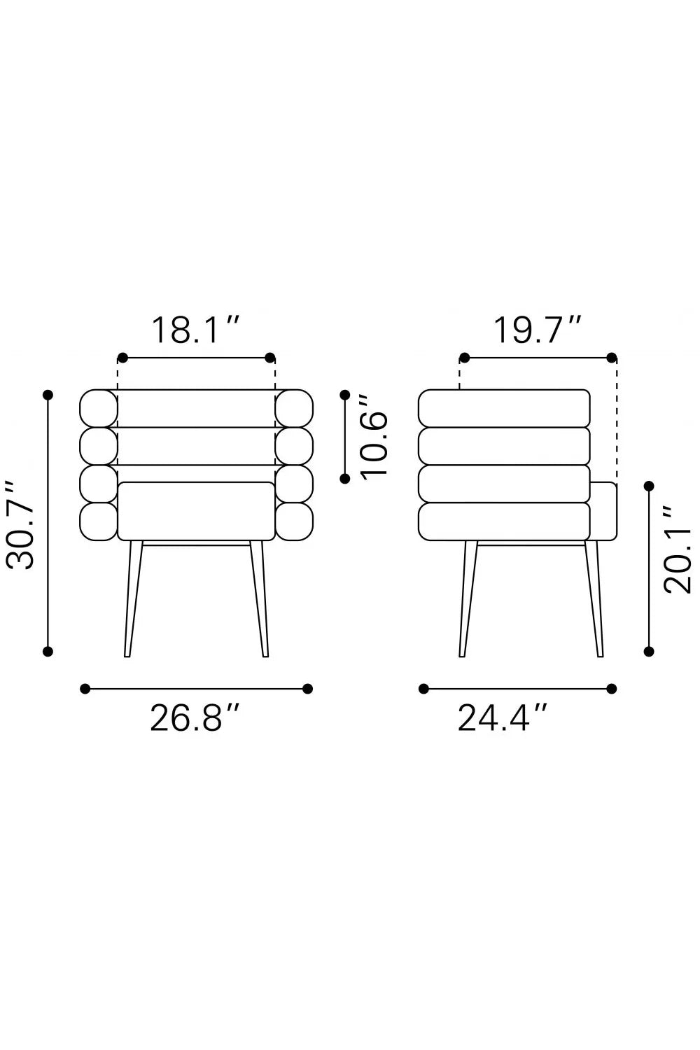 Luxury Layered Modern Dining Chair European Style for Villa