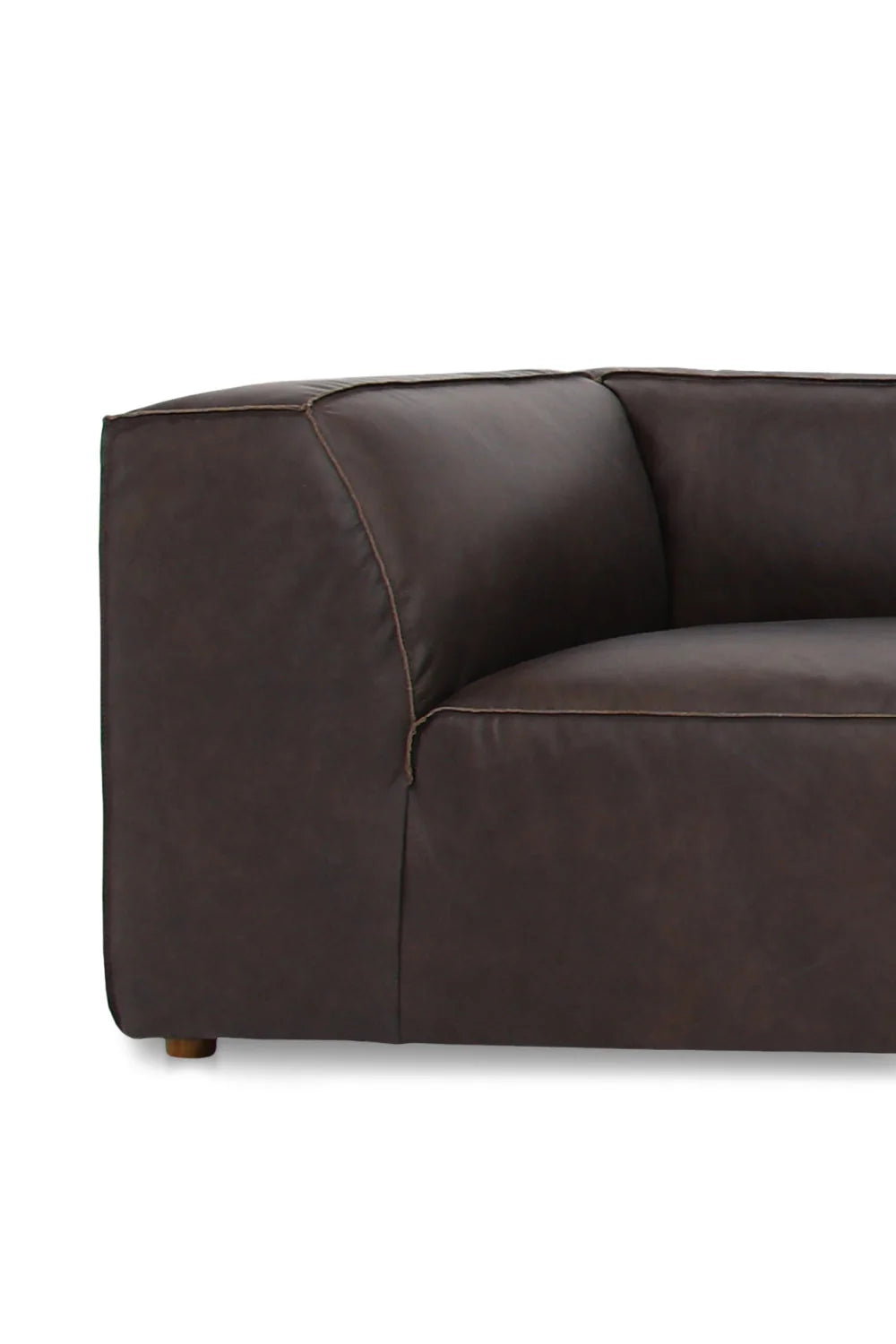 Luxury Leather L-Shaped Sectional Sofa Modern Italian Style for Villa