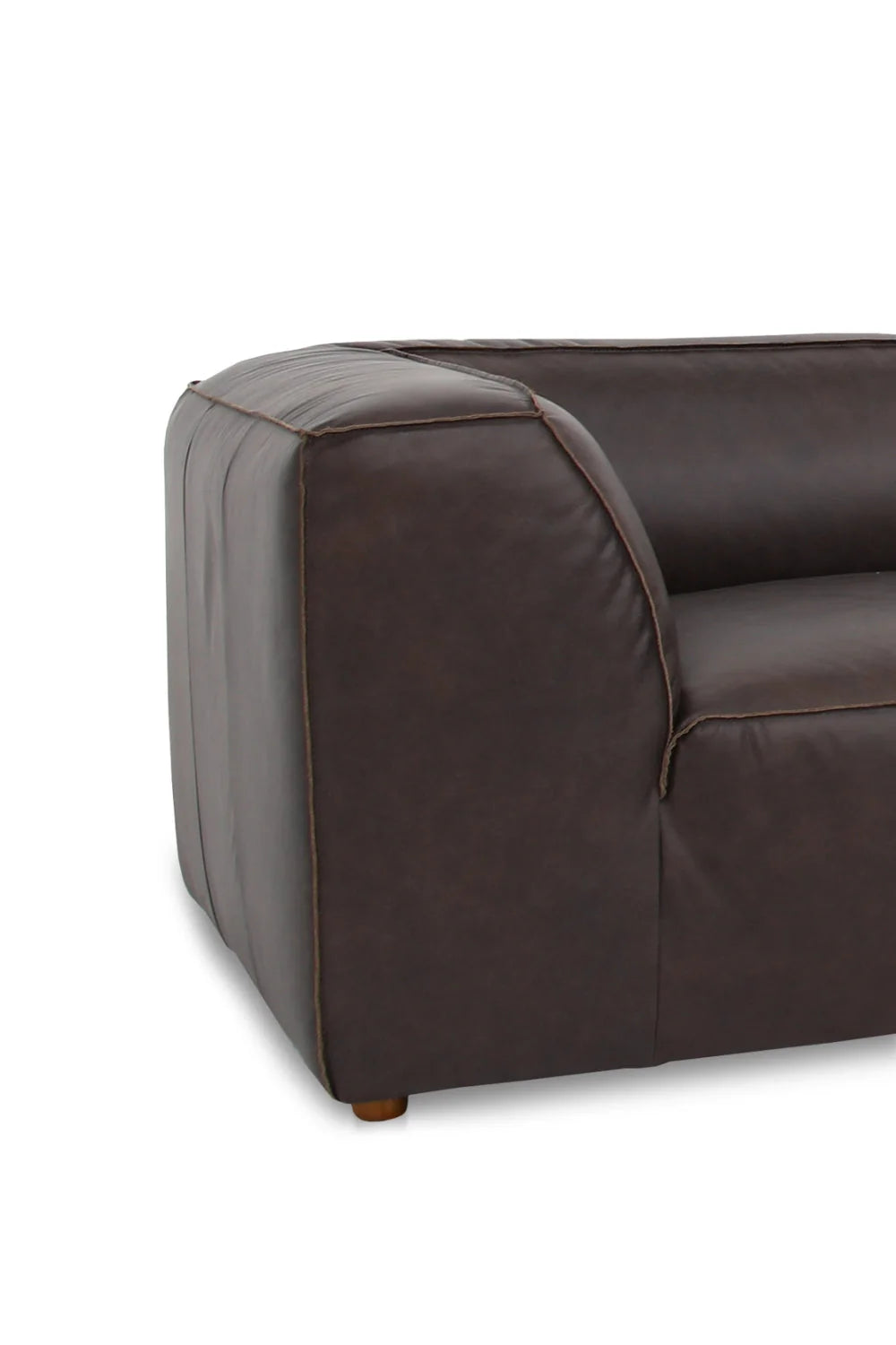 Luxury Leather L-Shaped Sectional Sofa Modern Italian Style for Villa