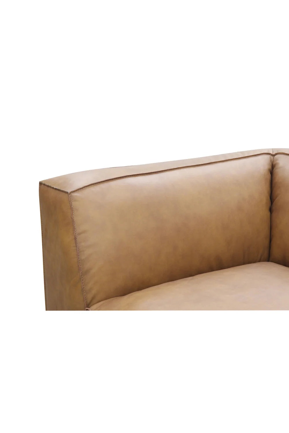 Luxury Leather L-Shaped Sectional Sofa Modern Italian Style for Villa