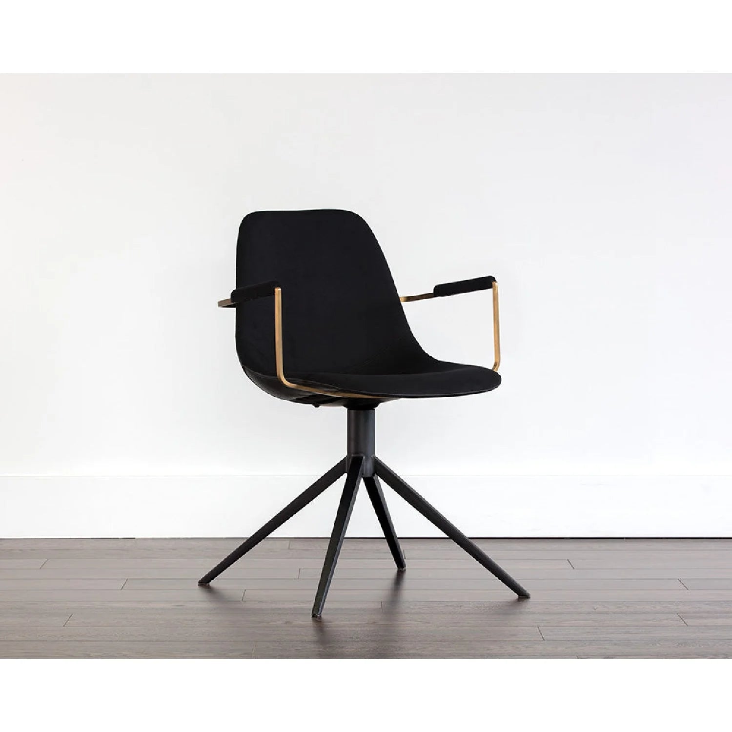 Luxury Leather Look Modern Swivel Dining Chair European Style for Villa