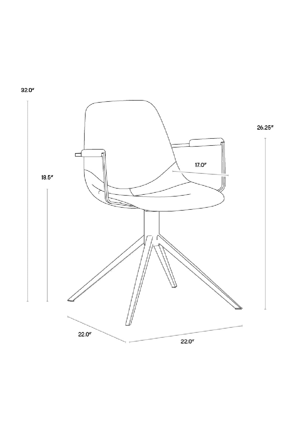 Luxury Leather Look Modern Swivel Dining Chair European Style for Villa
