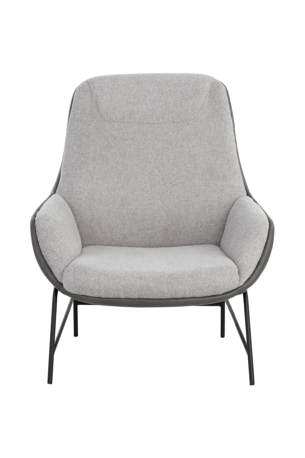 Luxury Leather Lounge Accent Chair European Style for Villa