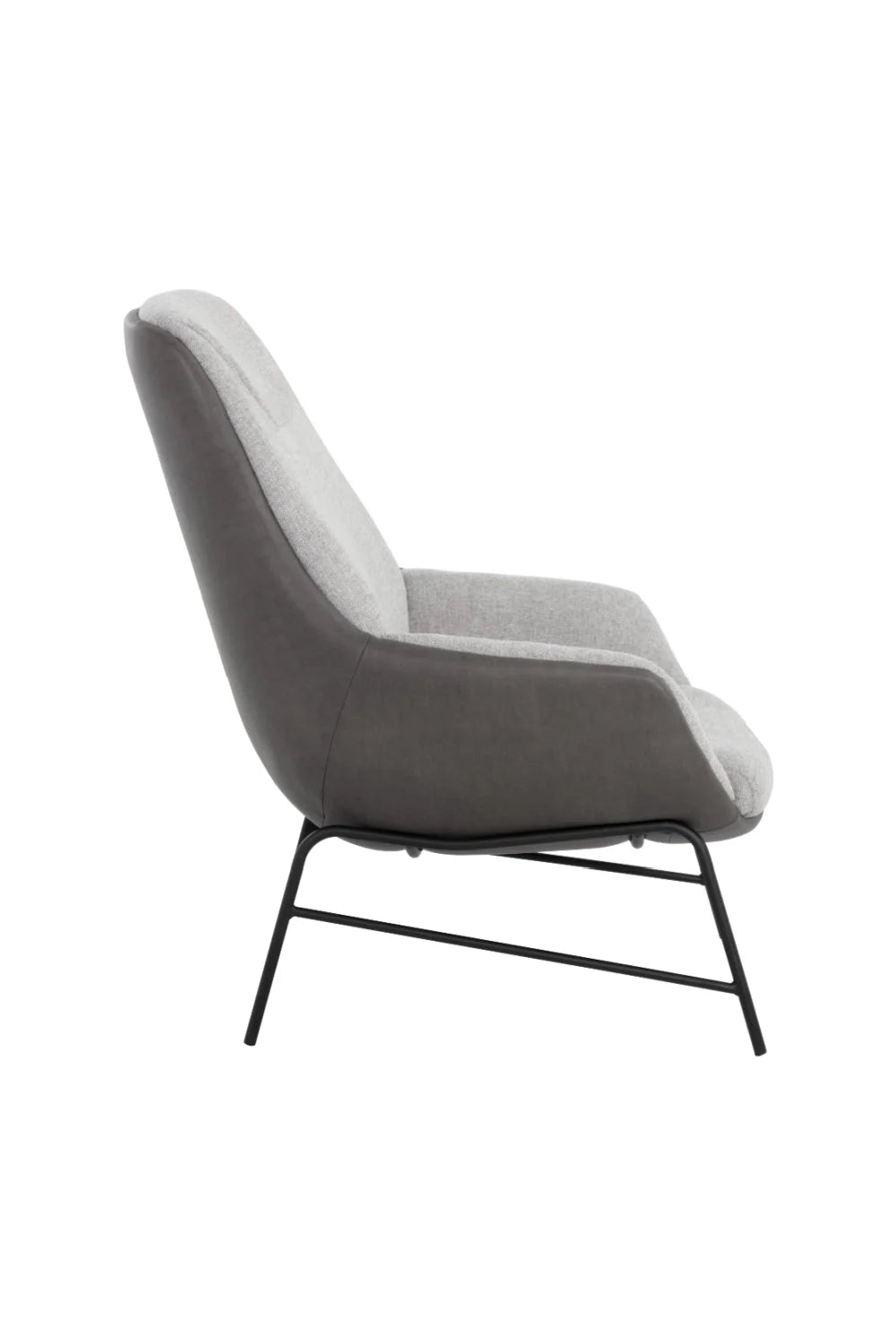 Luxury Leather Lounge Accent Chair European Style for Villa