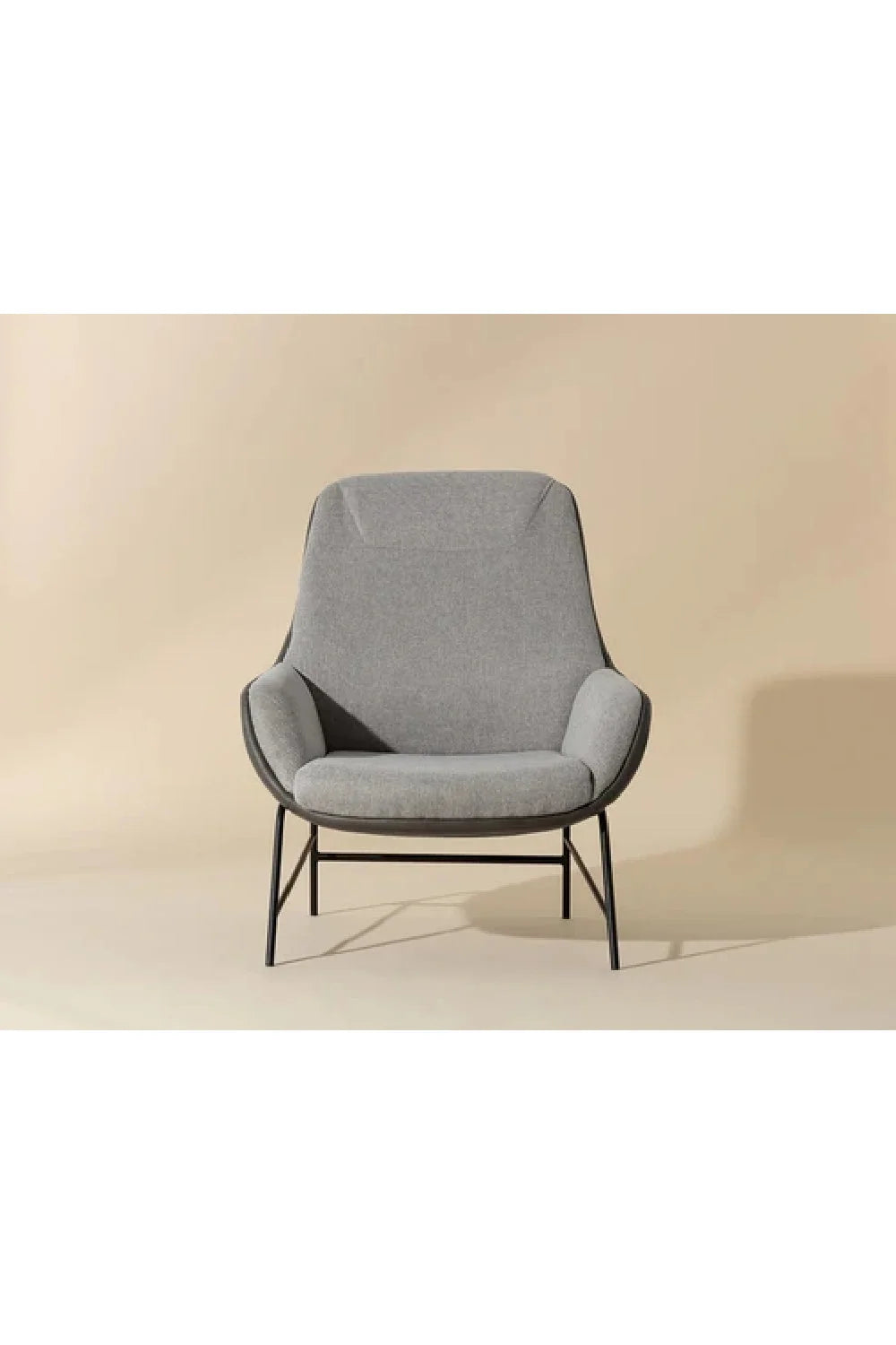 Luxury Leather Lounge Accent Chair European Style for Villa
