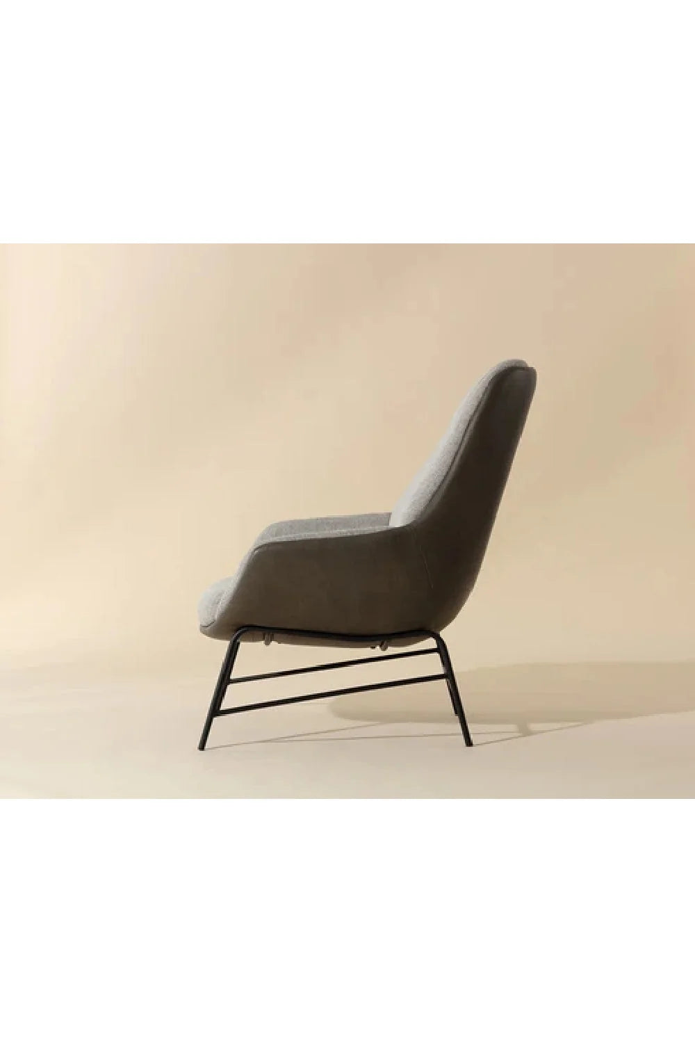 Luxury Leather Lounge Accent Chair European Style for Villa